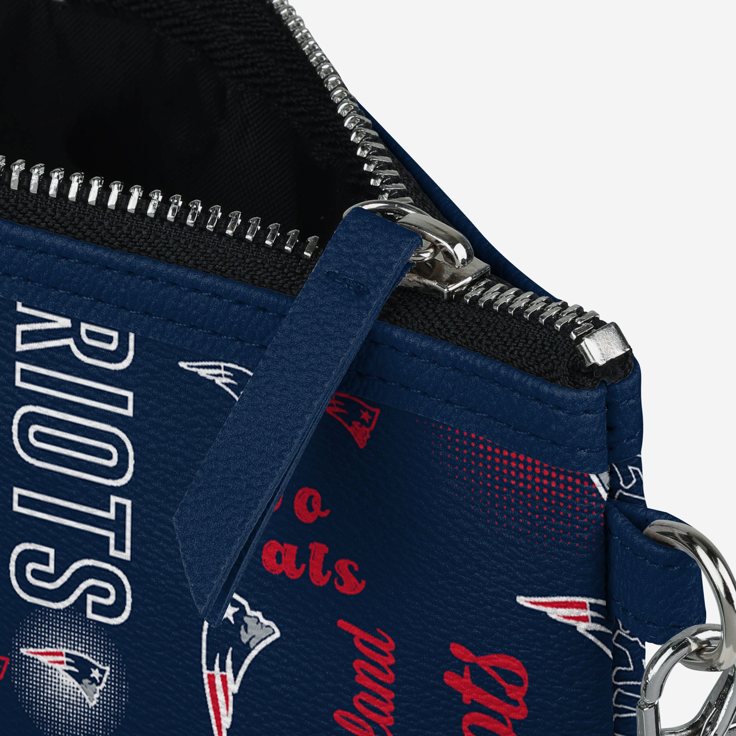 New England Patriots Spirited Style Repeat Logo Wristlet - A Must - Have for Fans!