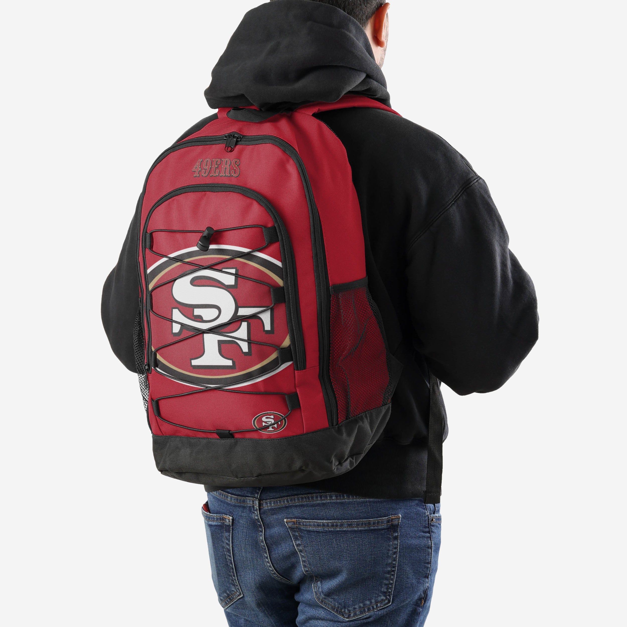 San Francisco 49ers Big Logo Bungee Backpack - The Ultimate Team Spirit Carrier