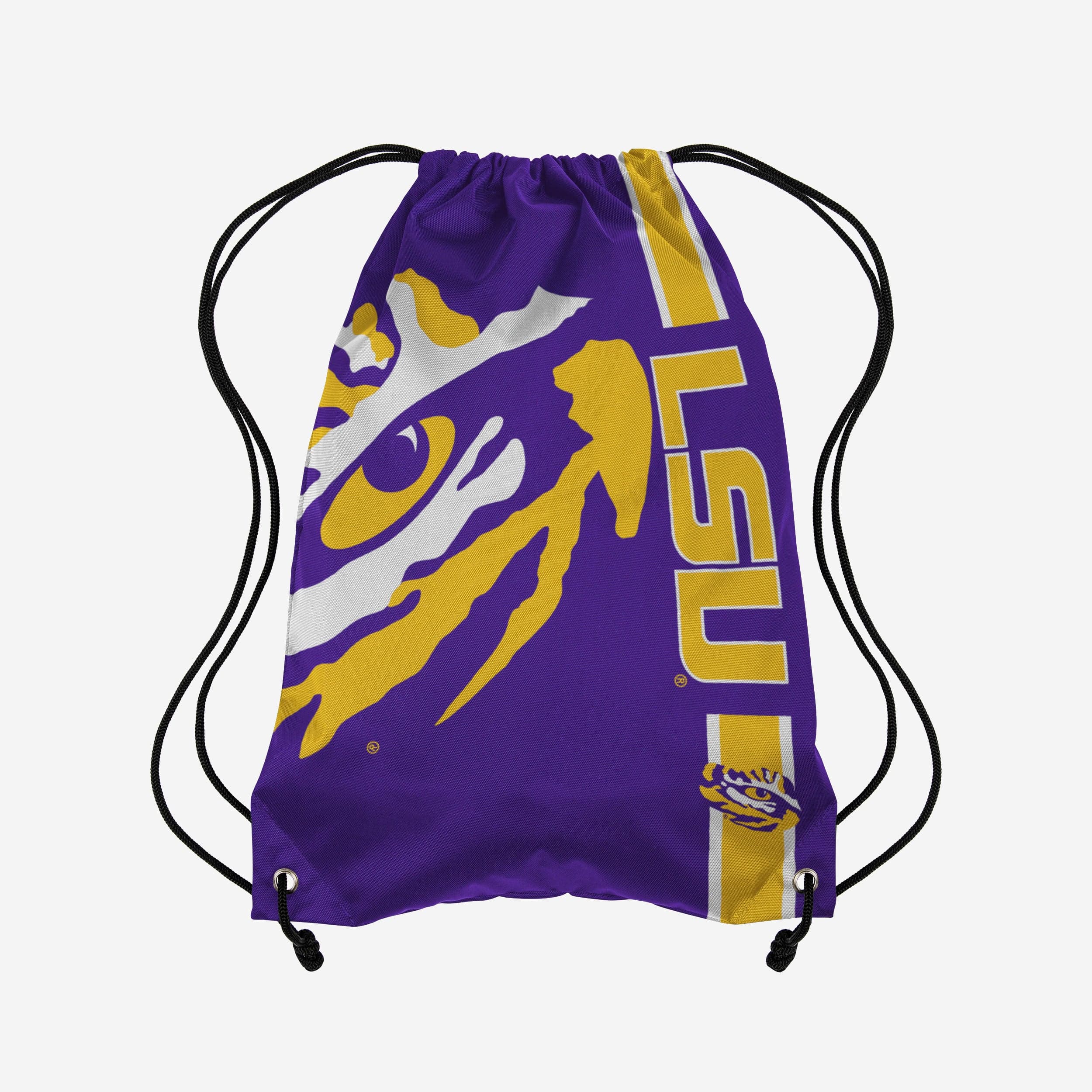 LSU Tigers Big Logo Drawstring Backpack - Show Your Team Spirit!
