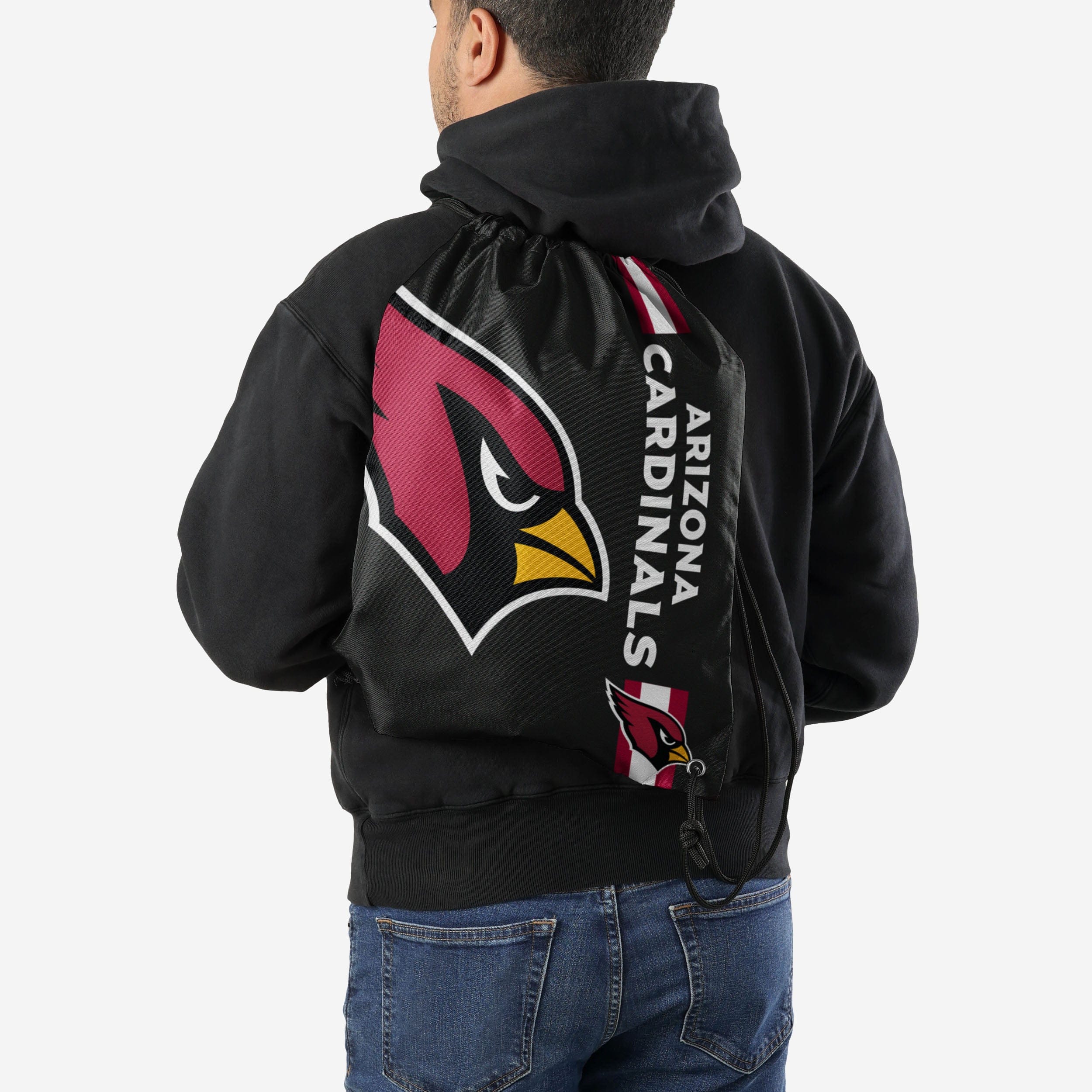 Arizona Cardinals Black Alternate Big Logo Drawstring Backpack - Show Your Team Pride!