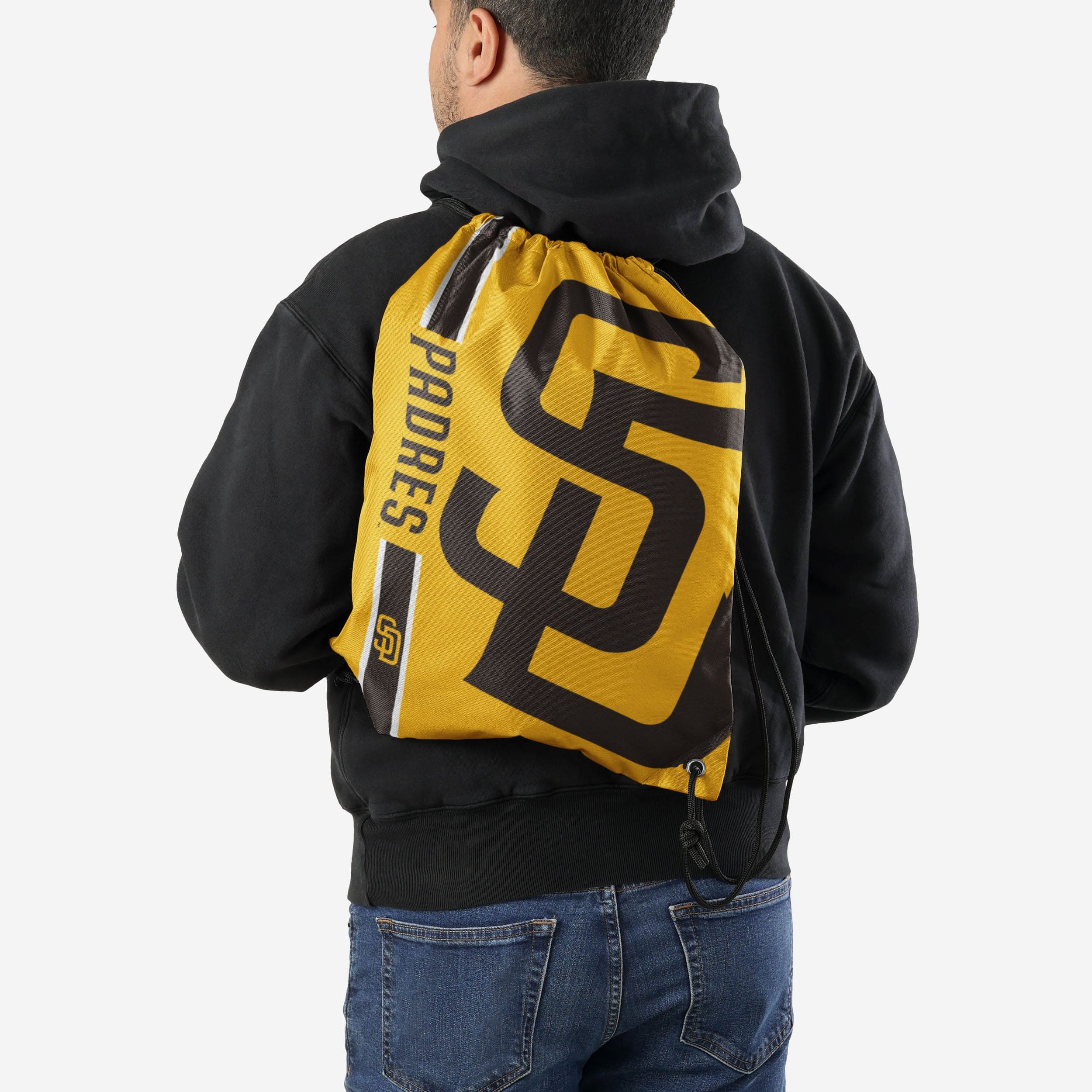 San Diego Padres Big Logo Drawstring Backpack - Show Your Team Spirit!