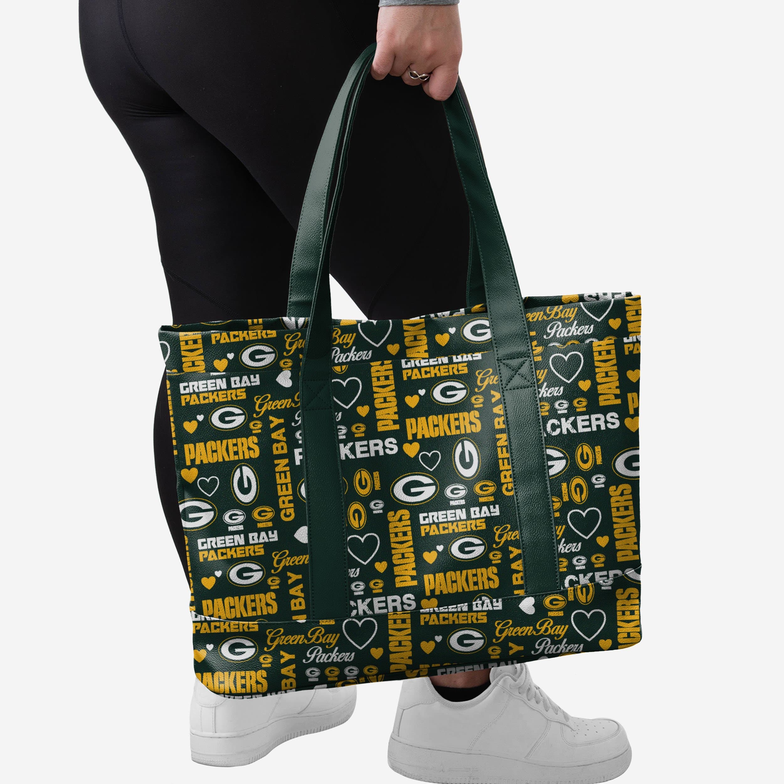 Green Bay Packers Logo Love Tote Bag - Show Your Fandom!