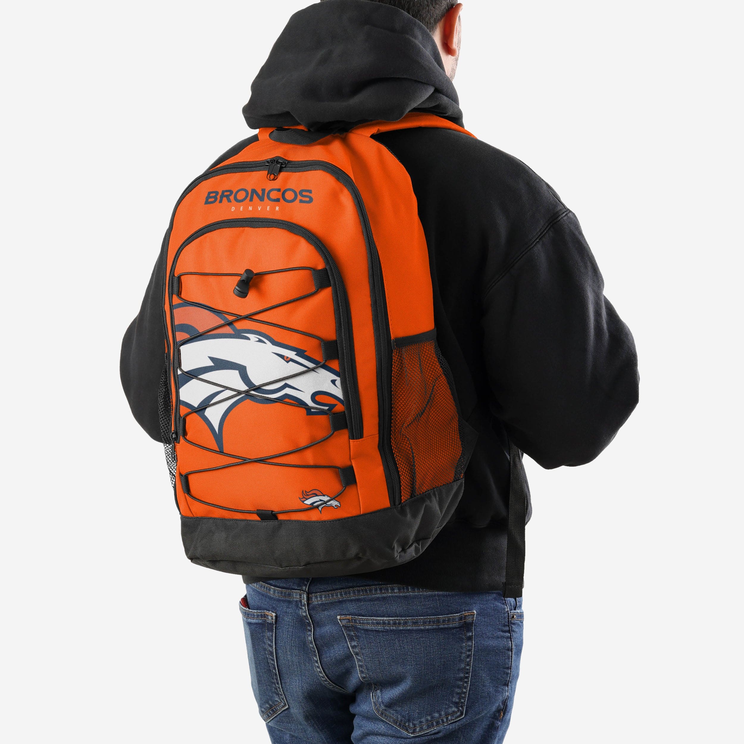 Denver Broncos Big Logo Bungee Backpack - The Ultimate Team Spirit Gear