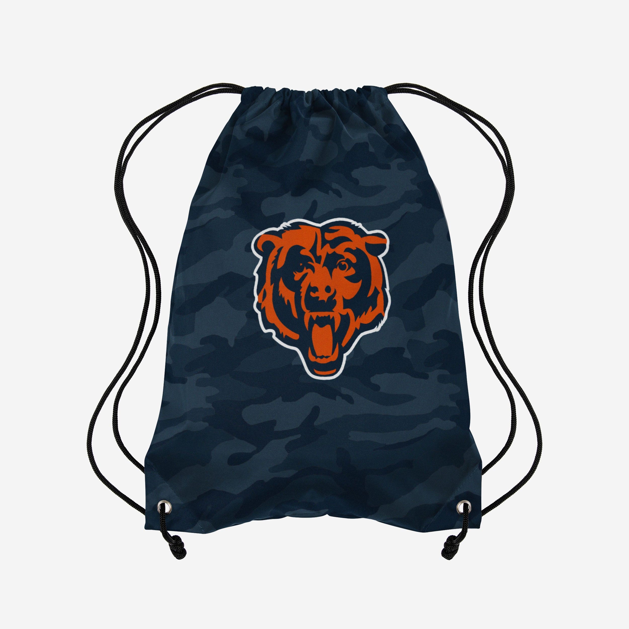 Chicago Bears Camo Drawstring Backpack with Big Logo