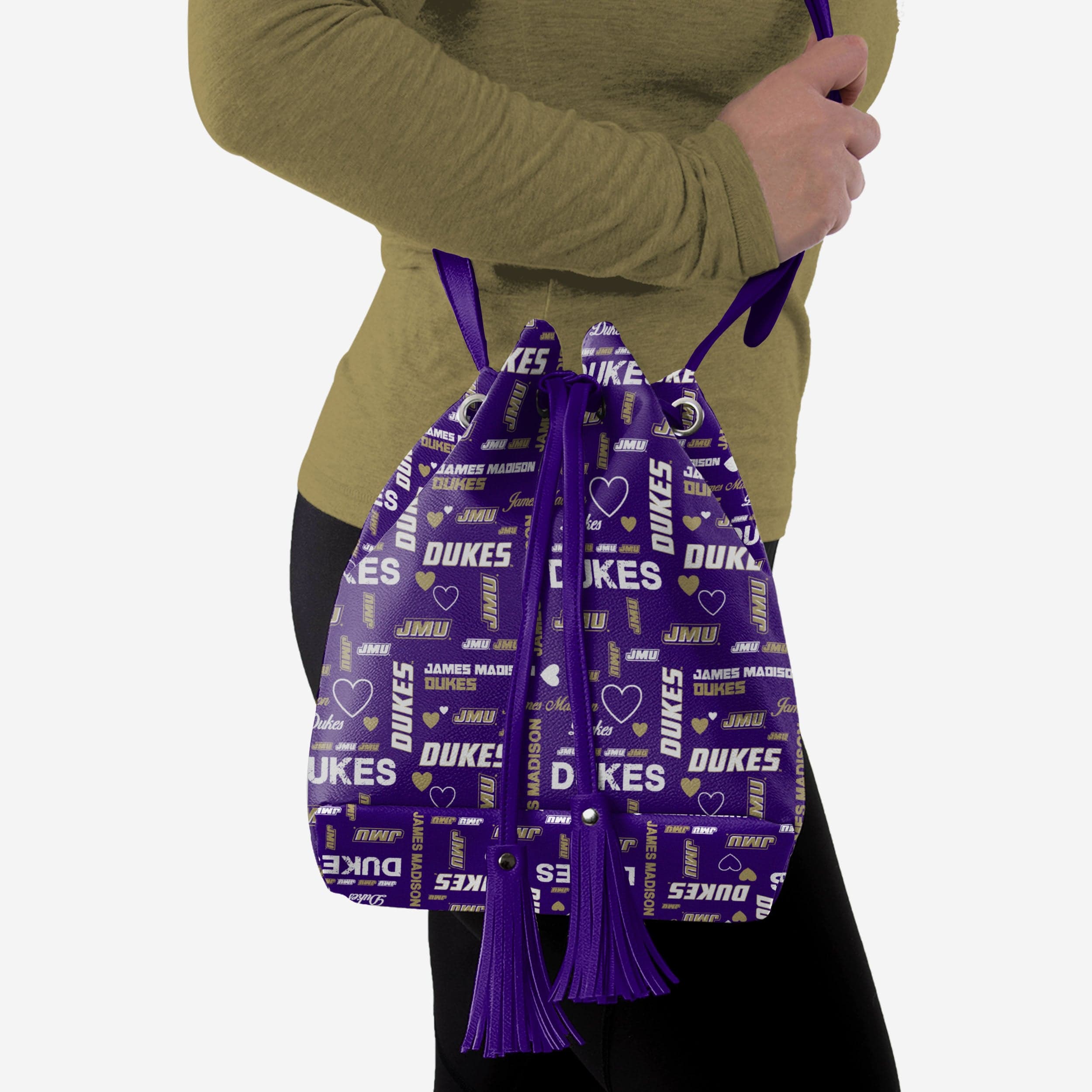 James Madison Dukes Logo Love Cinch Purse - A Must - Have for Fans