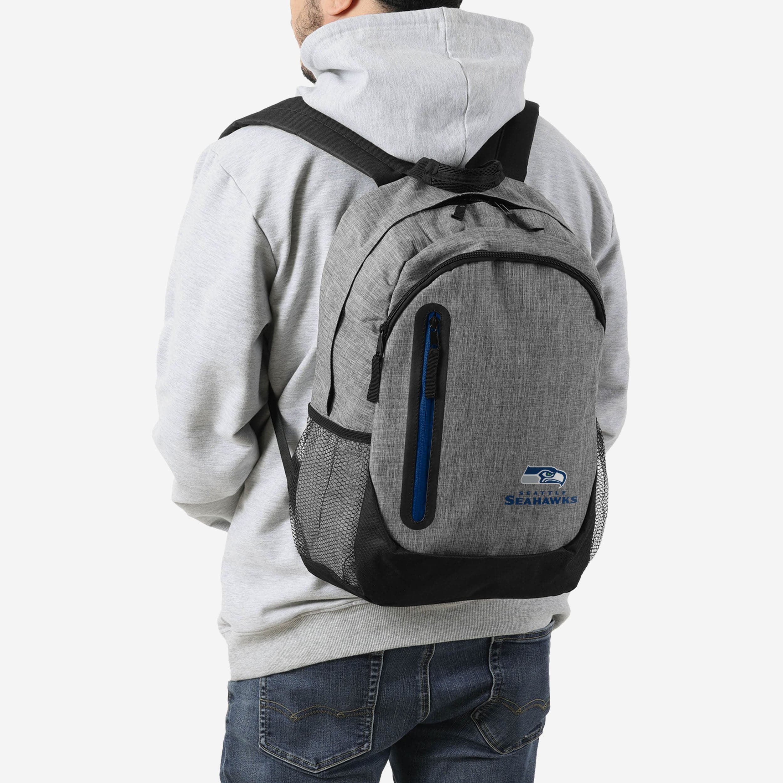 Seattle Seahawks Bold Heather Grey Backpack - Show Your Team Spirit!
