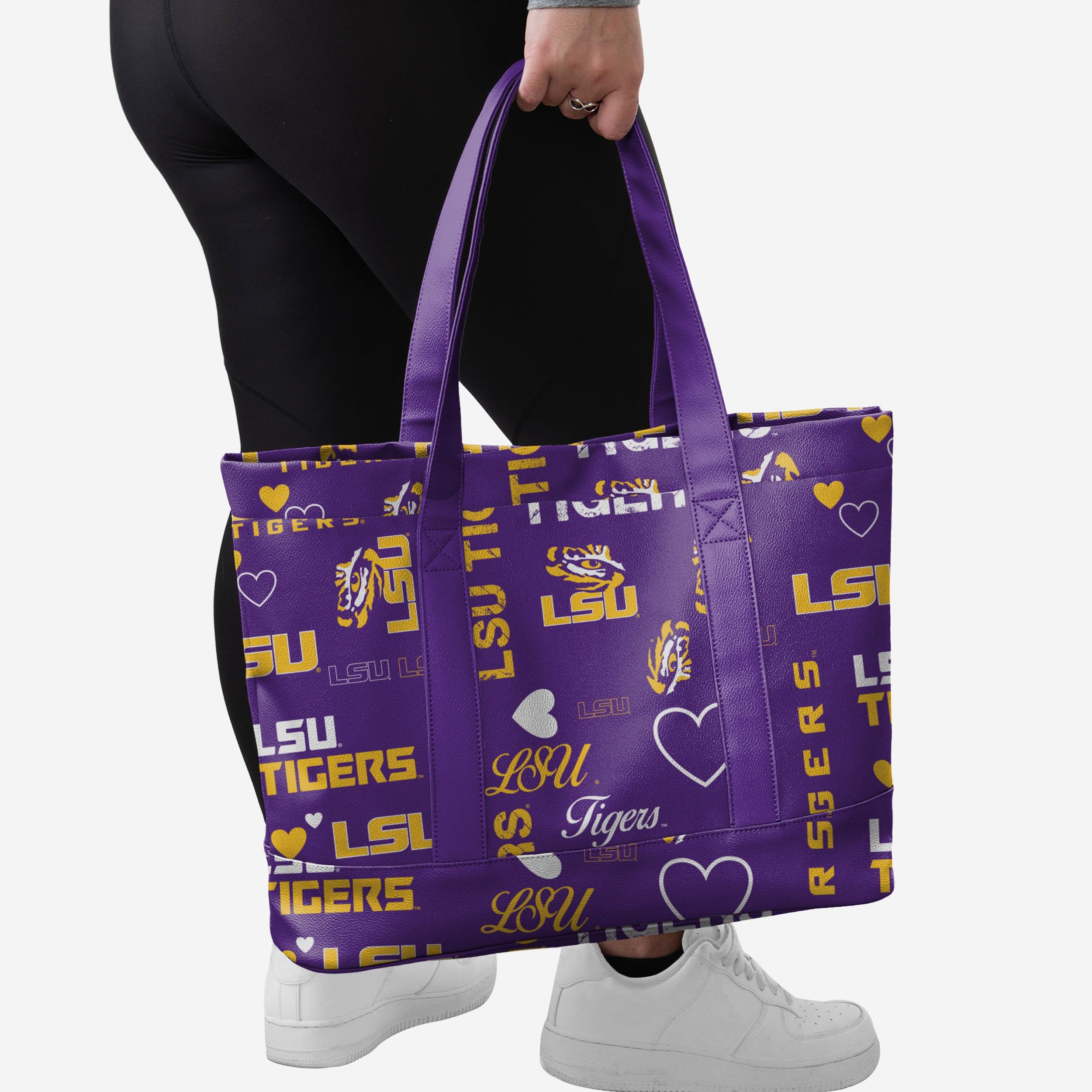 LSU Tigers Logo Love Tote Bag - Show Your Fandom!