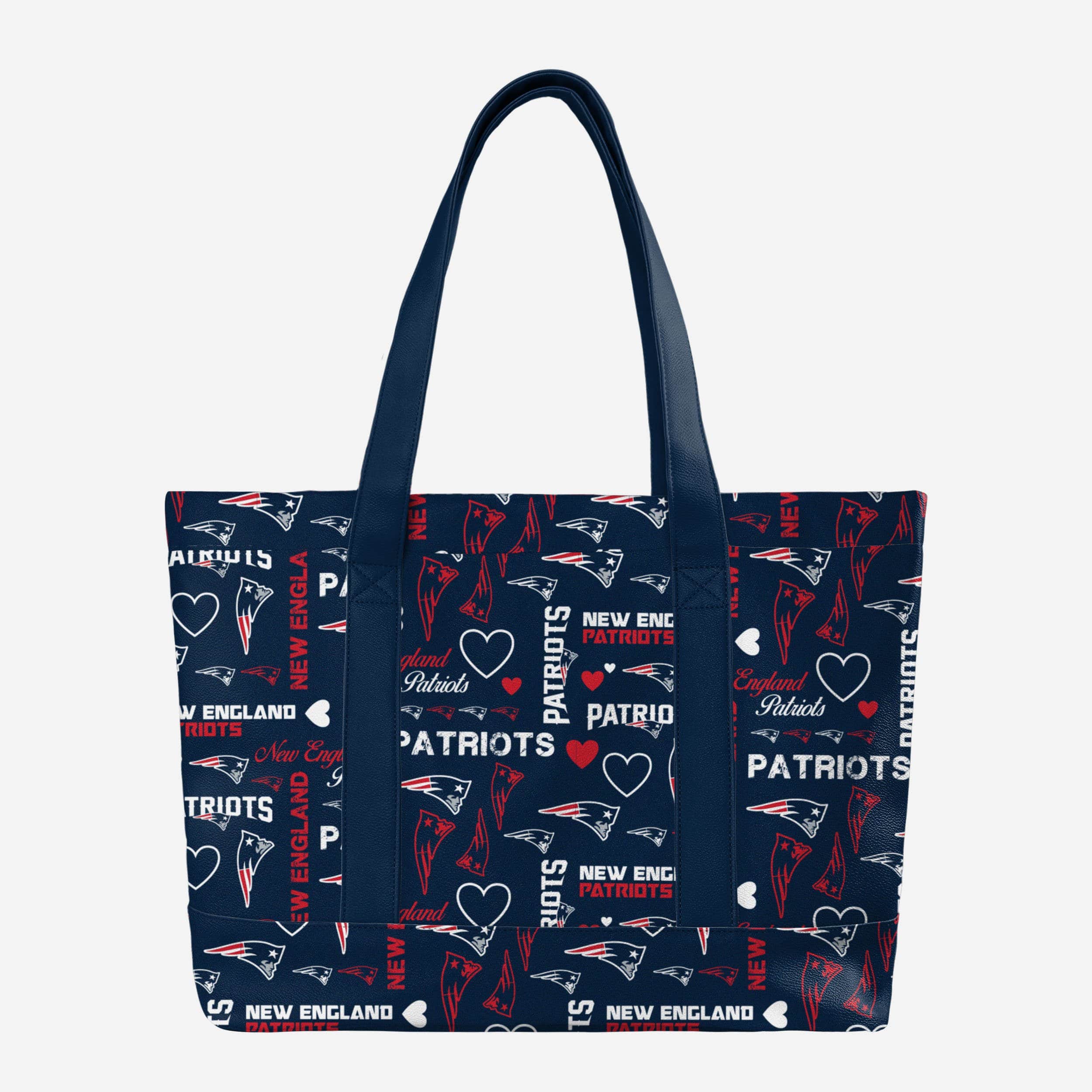 New England Patriots Logo Love Tote Bag - Show Your Fandom!