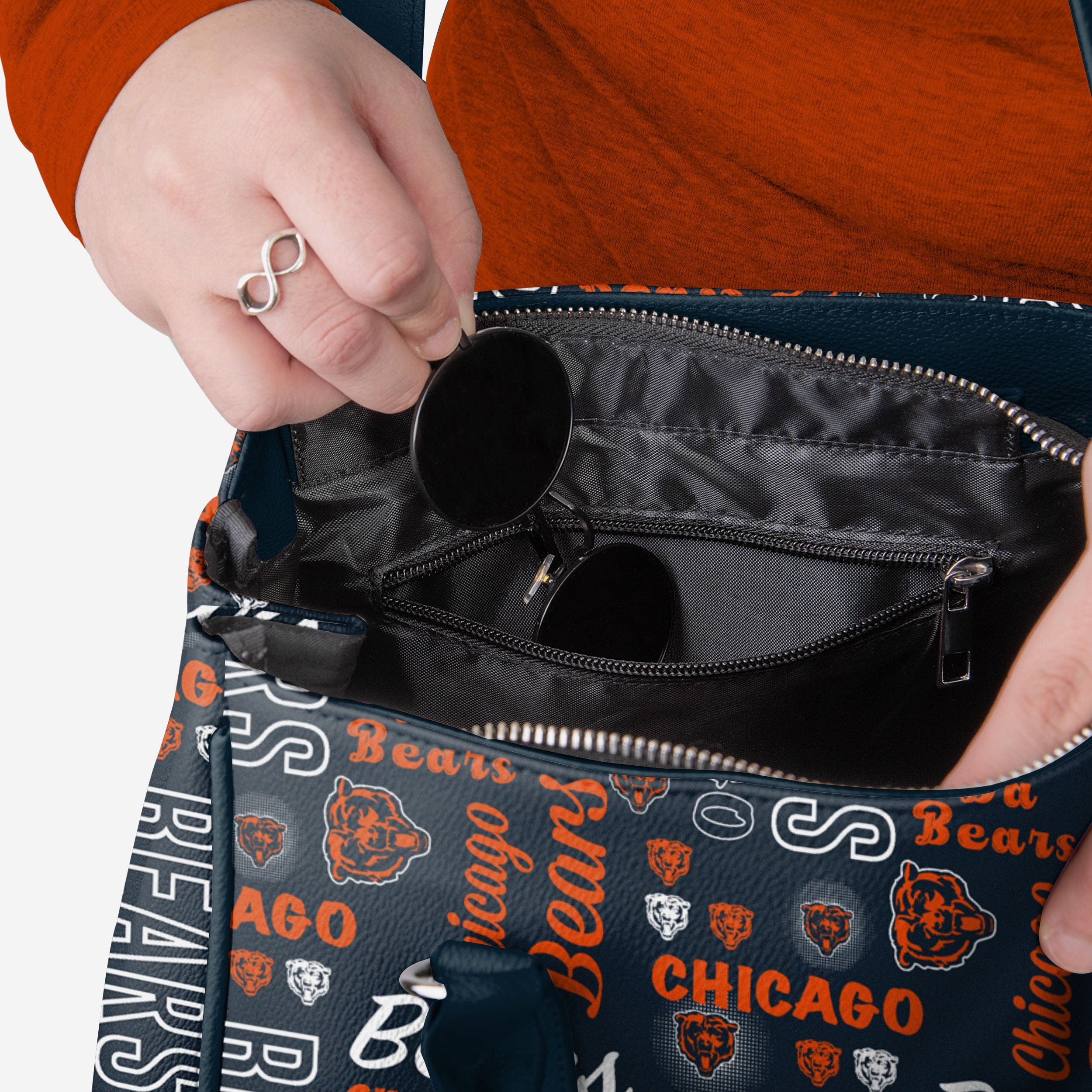 Chicago Bears Spirited Style Printed Collection Purse - Show Your Team Spirit!