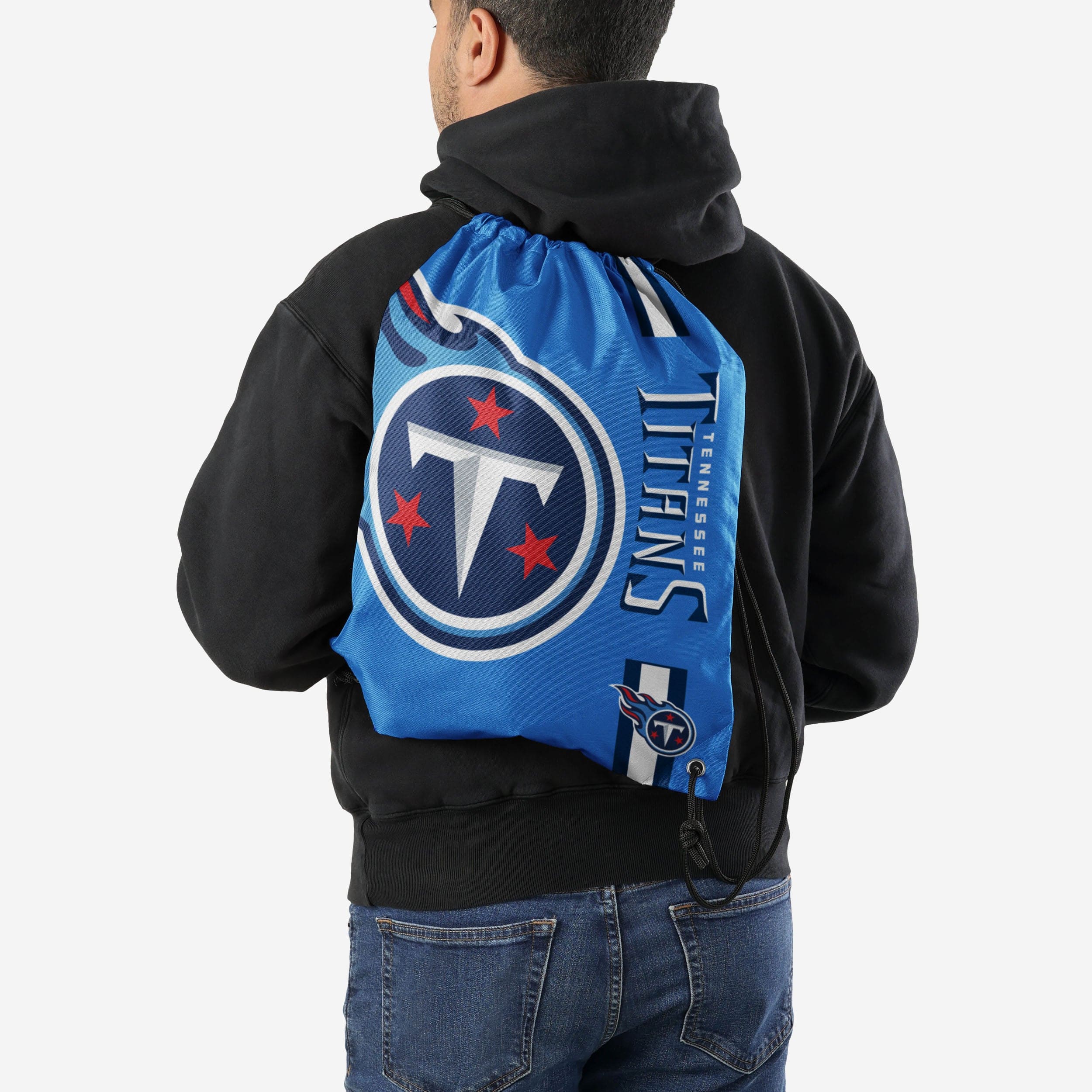 Tennessee Titans Blue Alternate Big Logo Drawstring Backpack: Show Your Team Spirit!