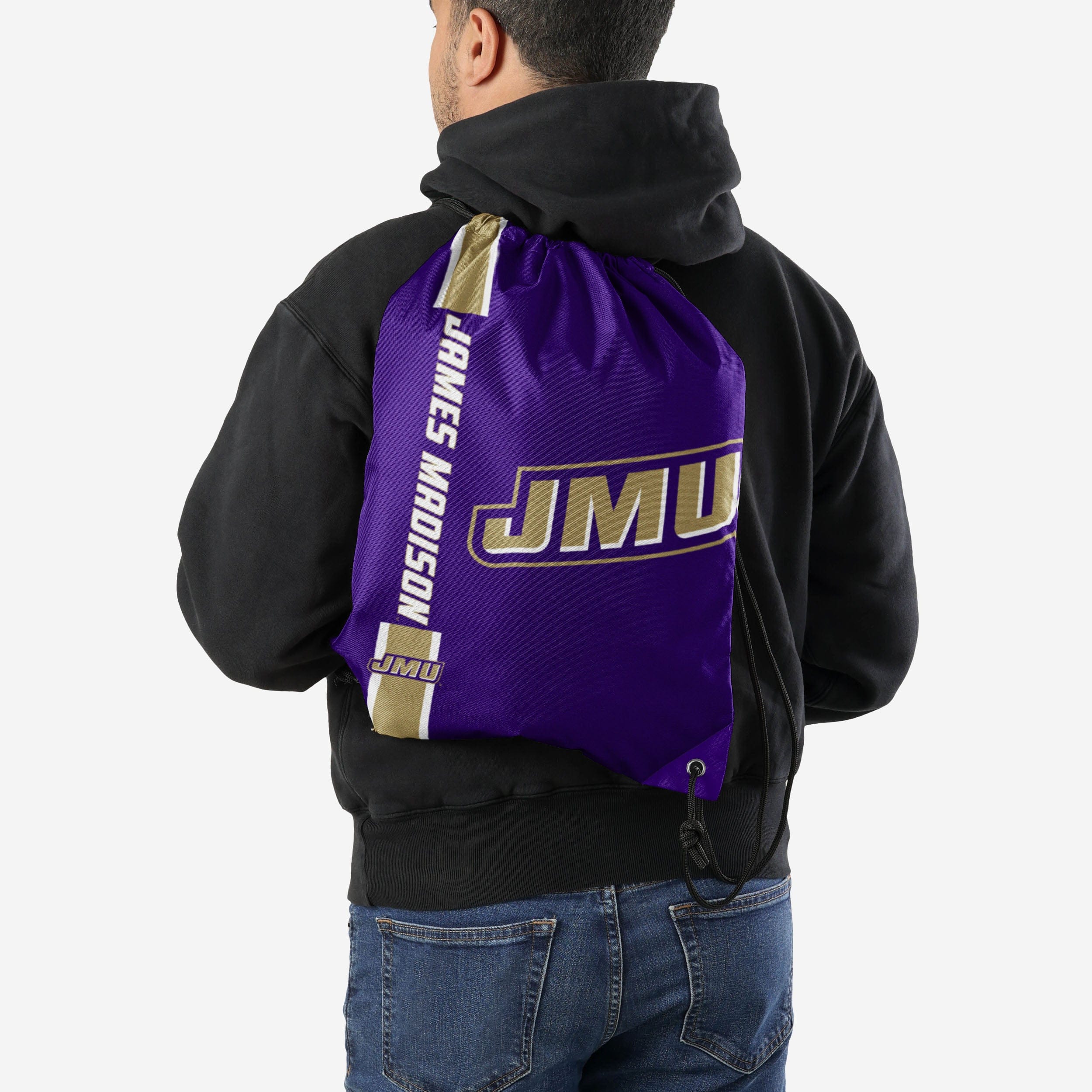 Show Your Spirit with the James Madison Dukes Big Logo Drawstring Backpack