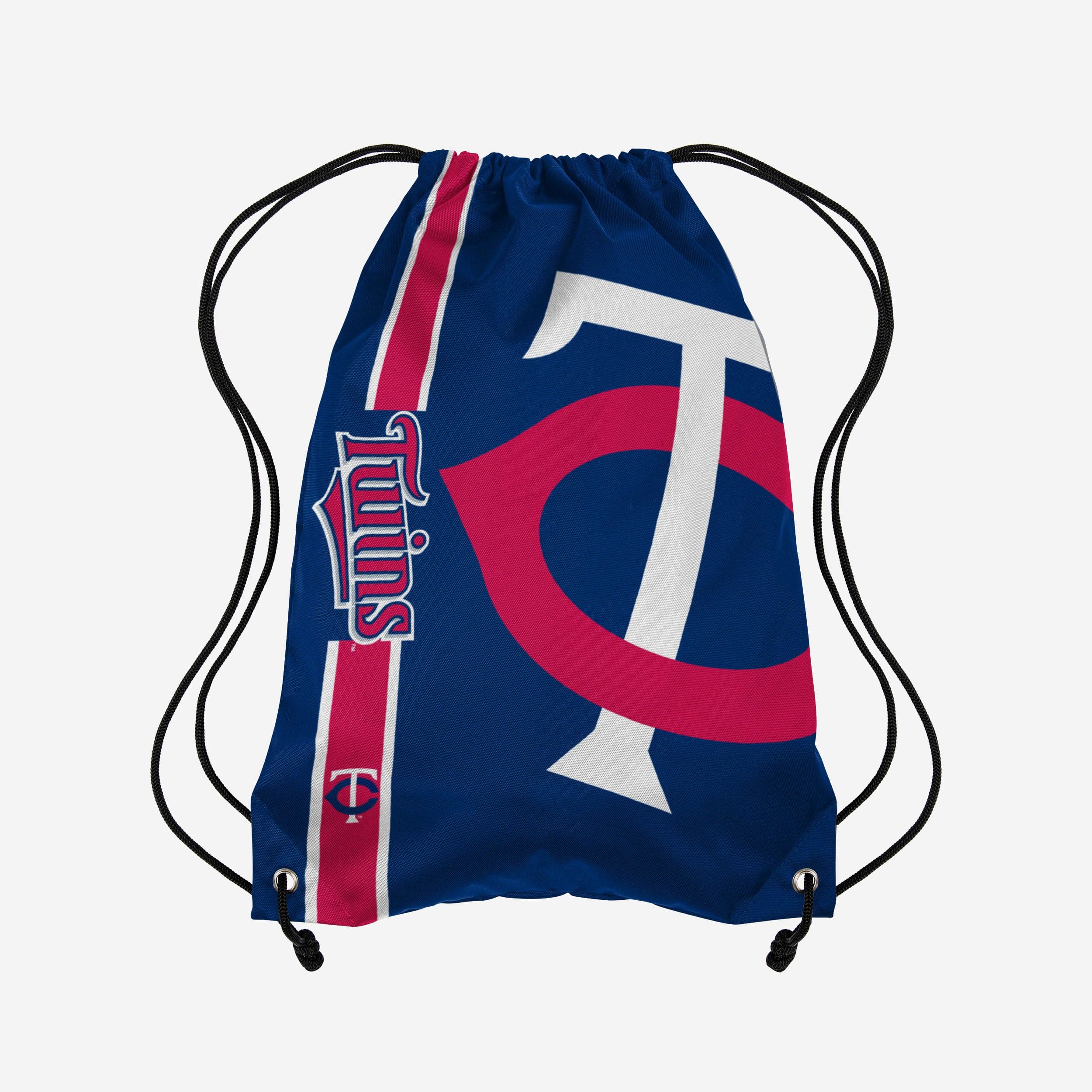 Exciting Minnesota Twins Big Logo Drawstring Backpack - Show Your Team Pride!