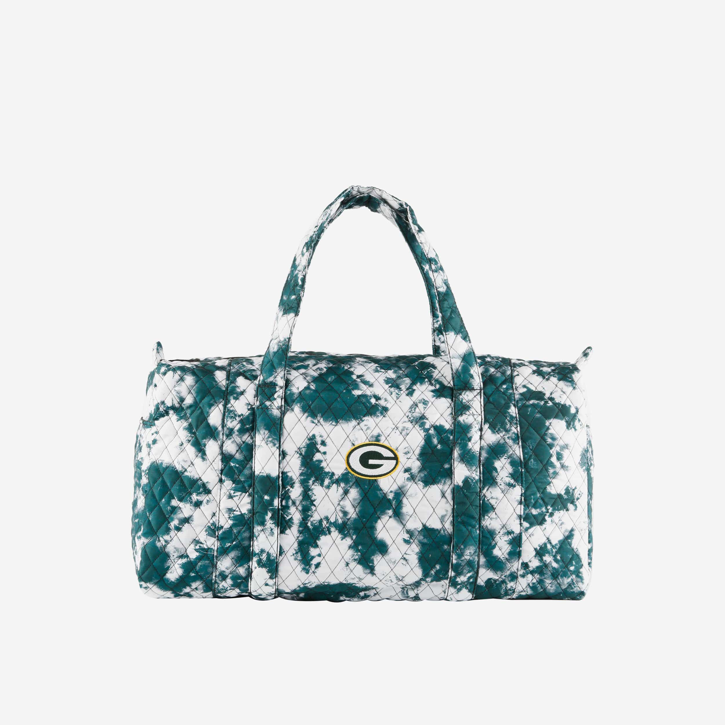Groovy Green Bay Packers Tie - Dye Takeaway Duffle Bag