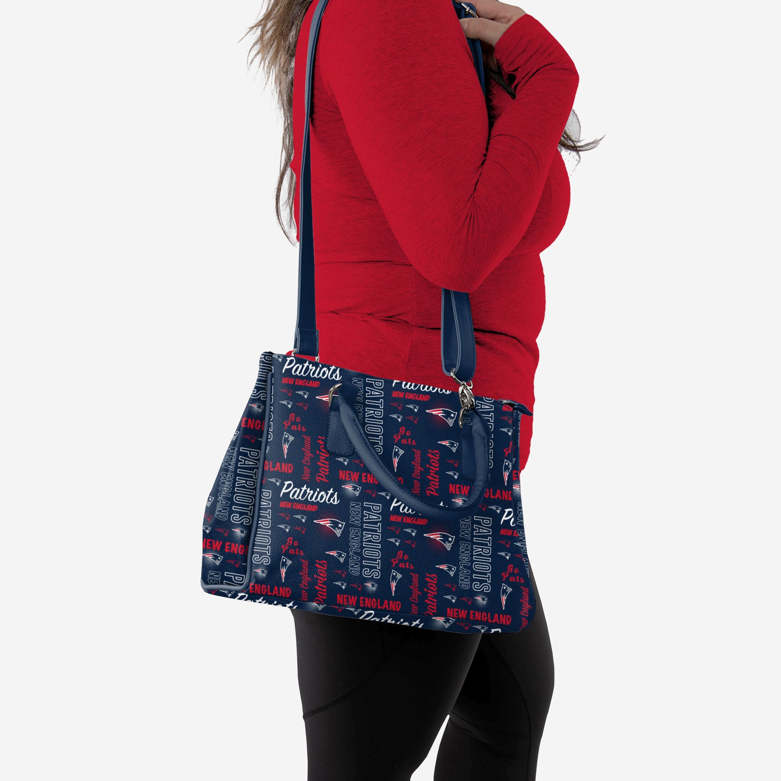 New England Patriots Spirited Printed Collection Purse: Show Your Team Pride!