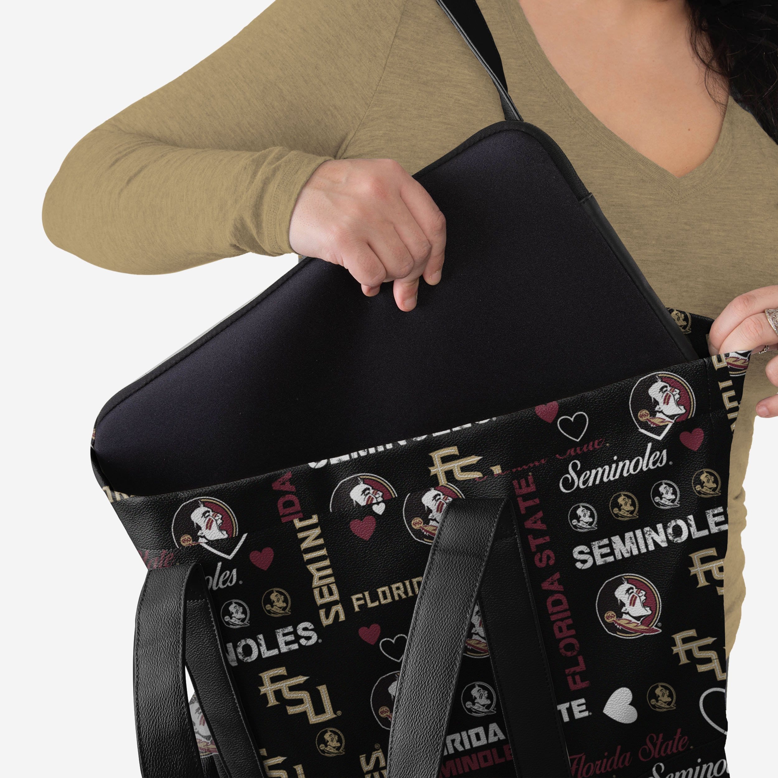 Florida State Seminoles Logo Love Tote Bag - Show Your Fandom in Style!