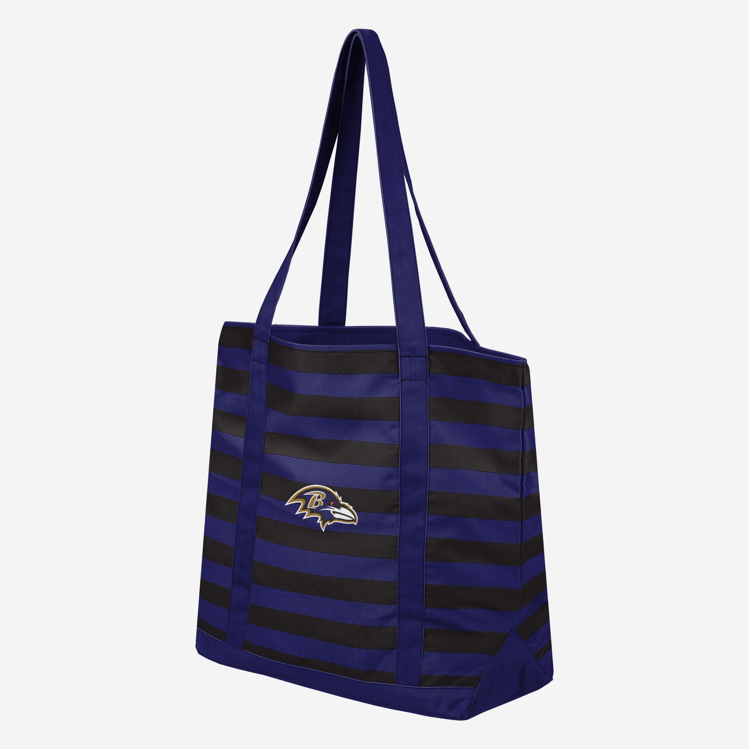 Baltimore Ravens Team Stripe Canvas Tote Bag - Show Your Fandom in Style!