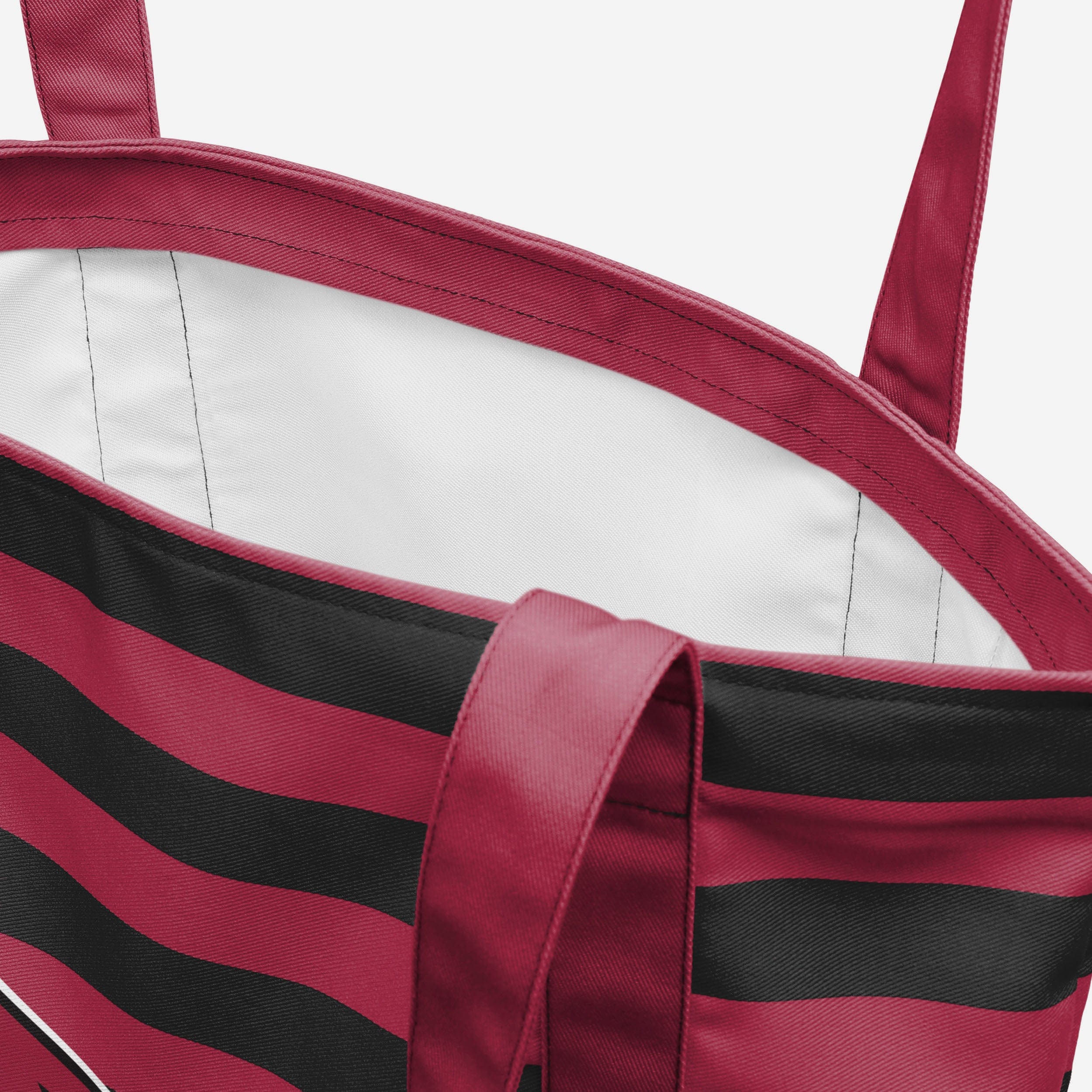 Arizona Cardinals Stylish Team Stripe Canvas Tote Bag - Show Your Fandom!