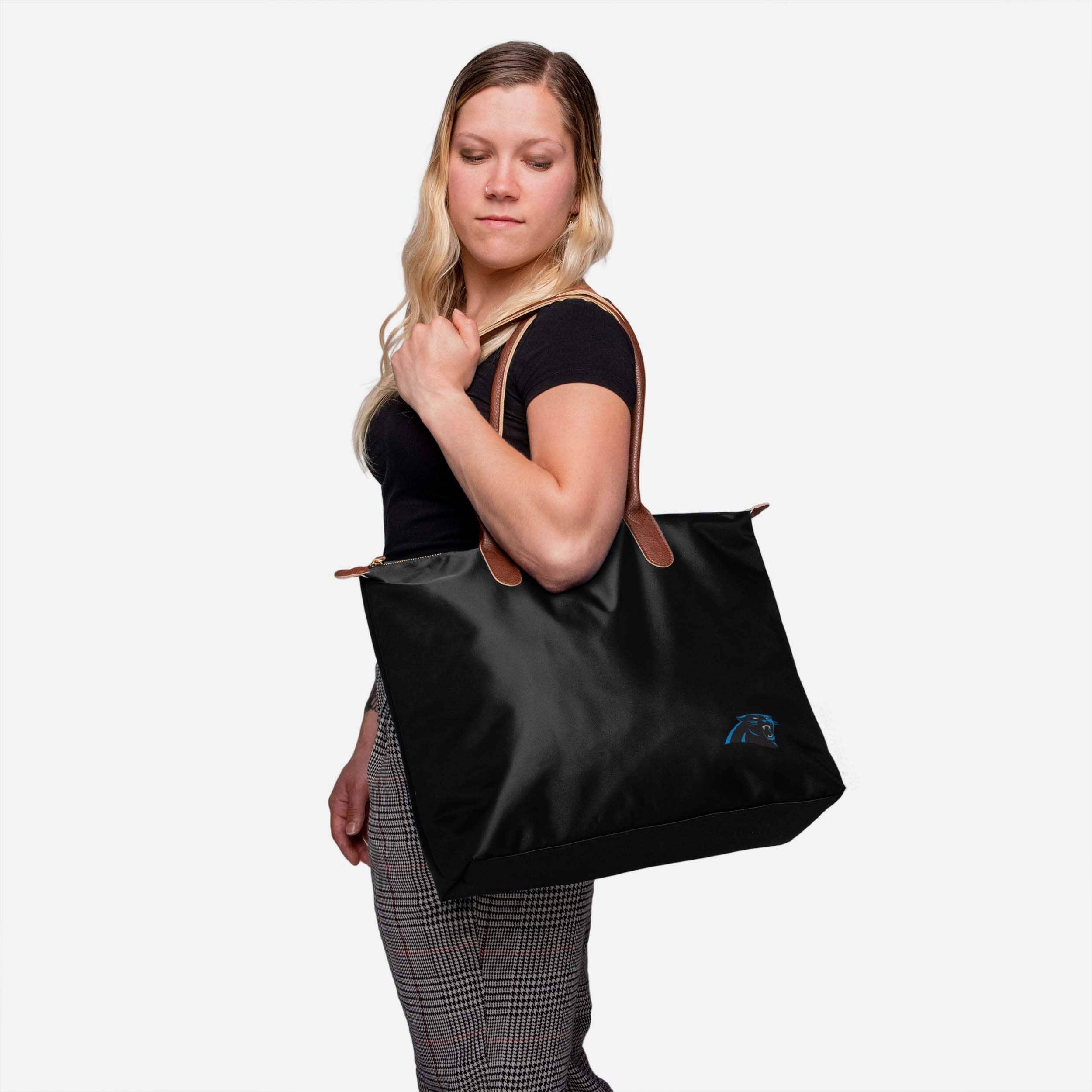 Stylish Carolina Panthers Bold Color Tote Bag - Show Your Team Spirit!