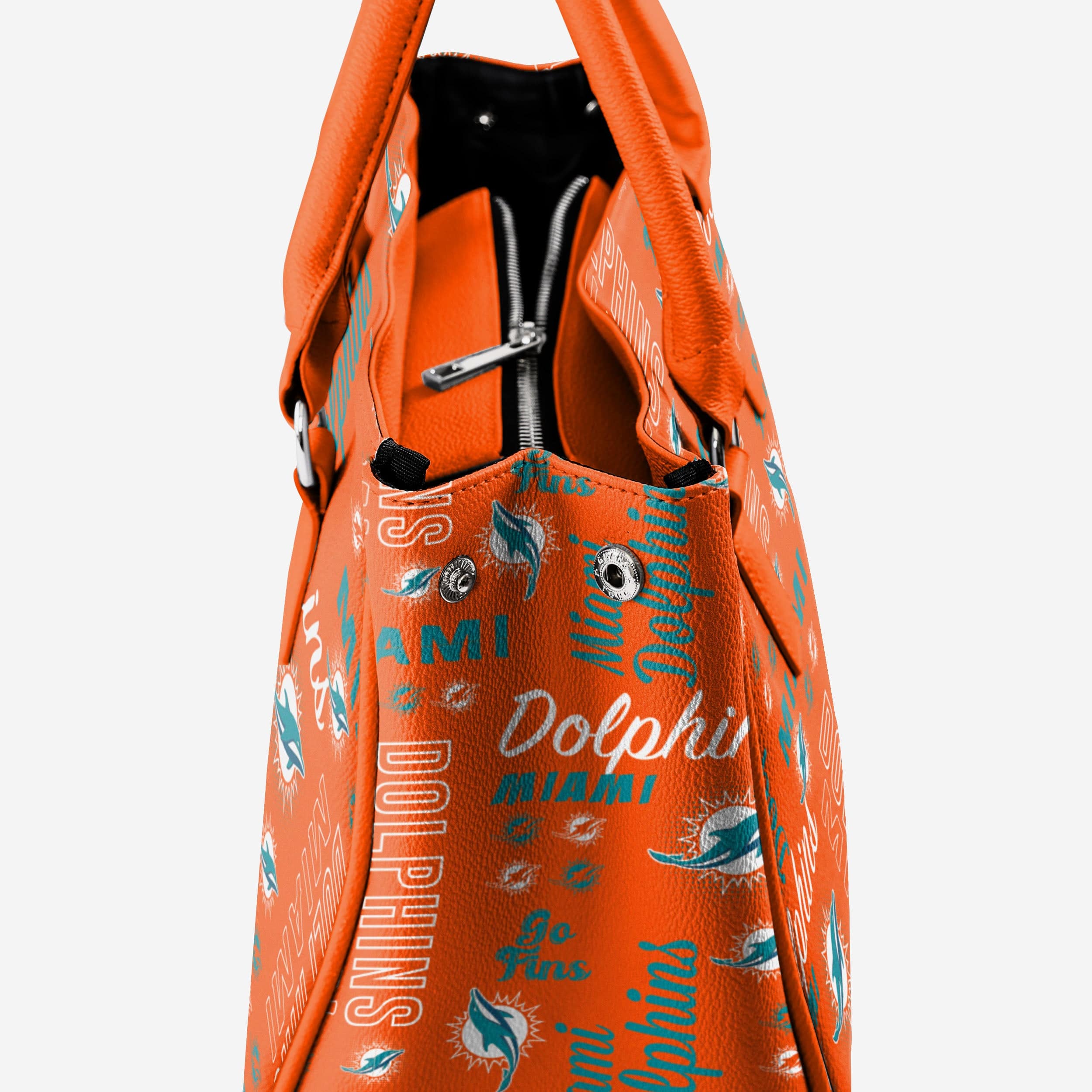 Miami Dolphins Spirited Style Printed Collection Purse - Show Your Team Spirit!