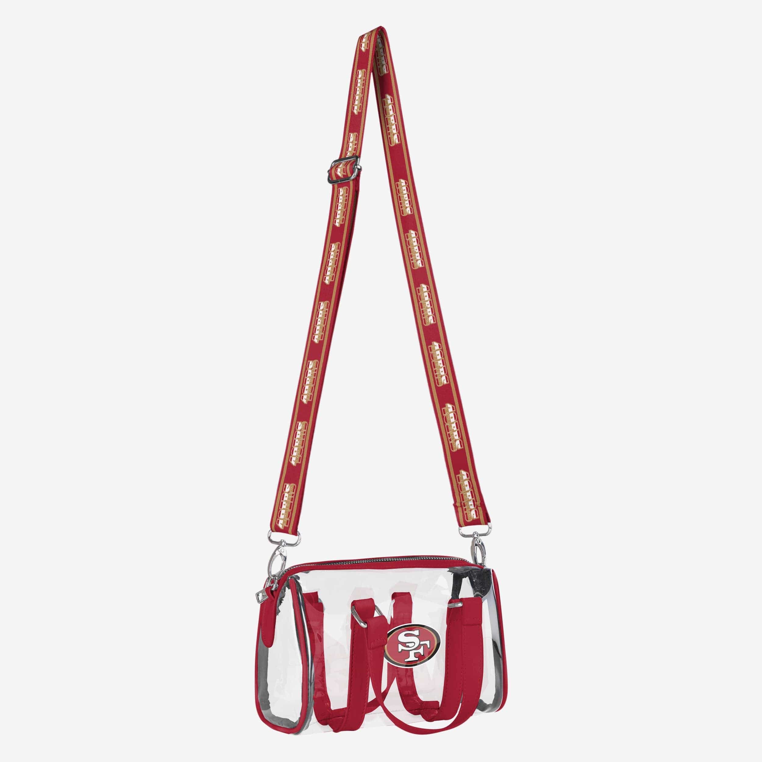 San Francisco 49ers Stunning Clear Barrel Bag