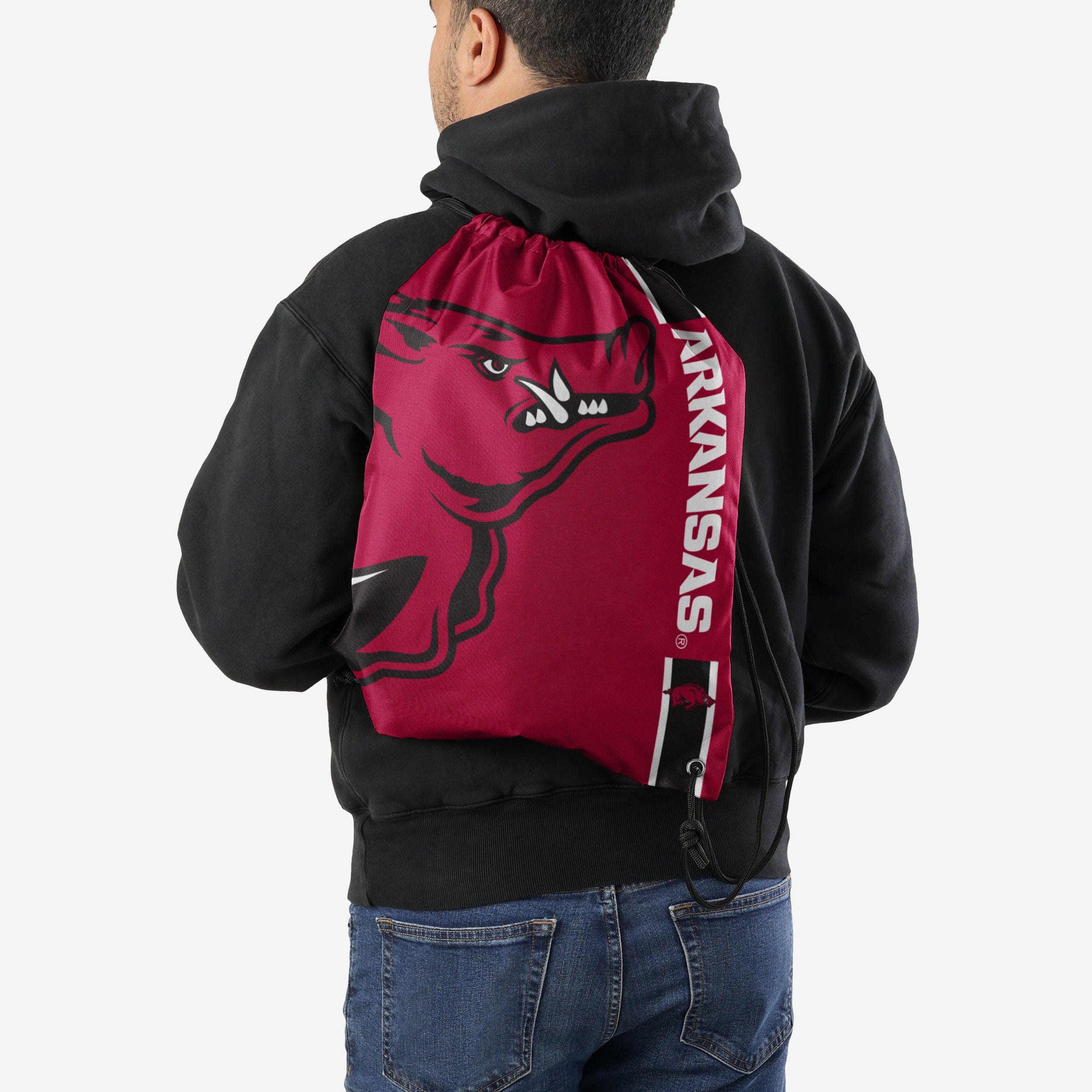 Arkansas Razorbacks Big Logo Drawstring Backpack - Show Your Team Pride!