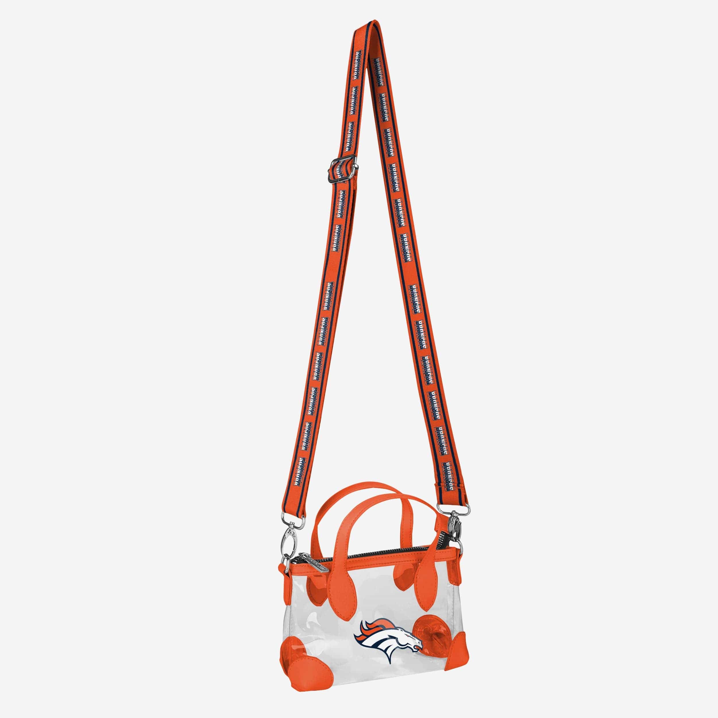 Denver Broncos Big Logo Mini Clear Crossbody Purse - Show Your Fandom!
