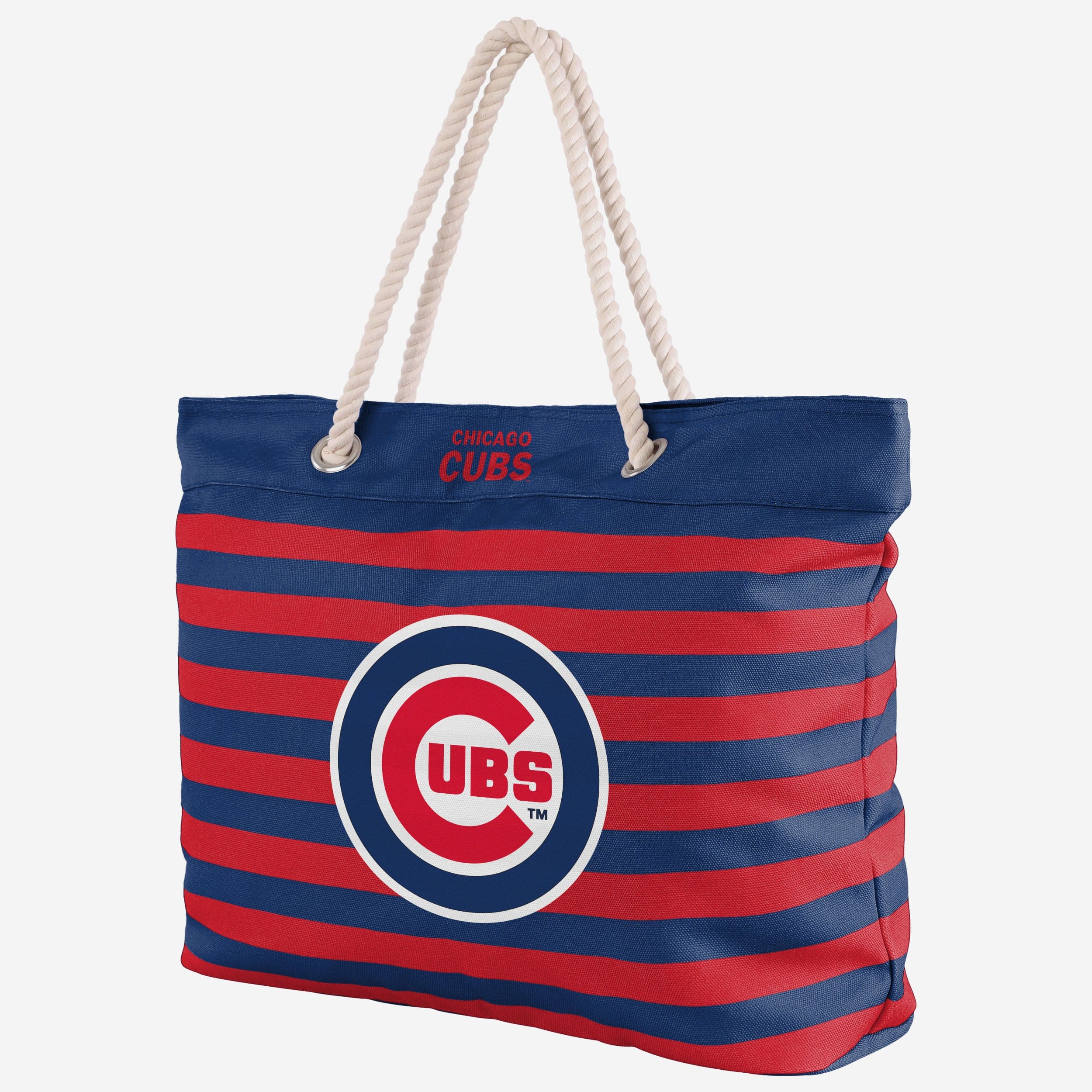 Show-Off Your Team Spirit with the Chicago Cubs Nautical Stripe Tote Bag