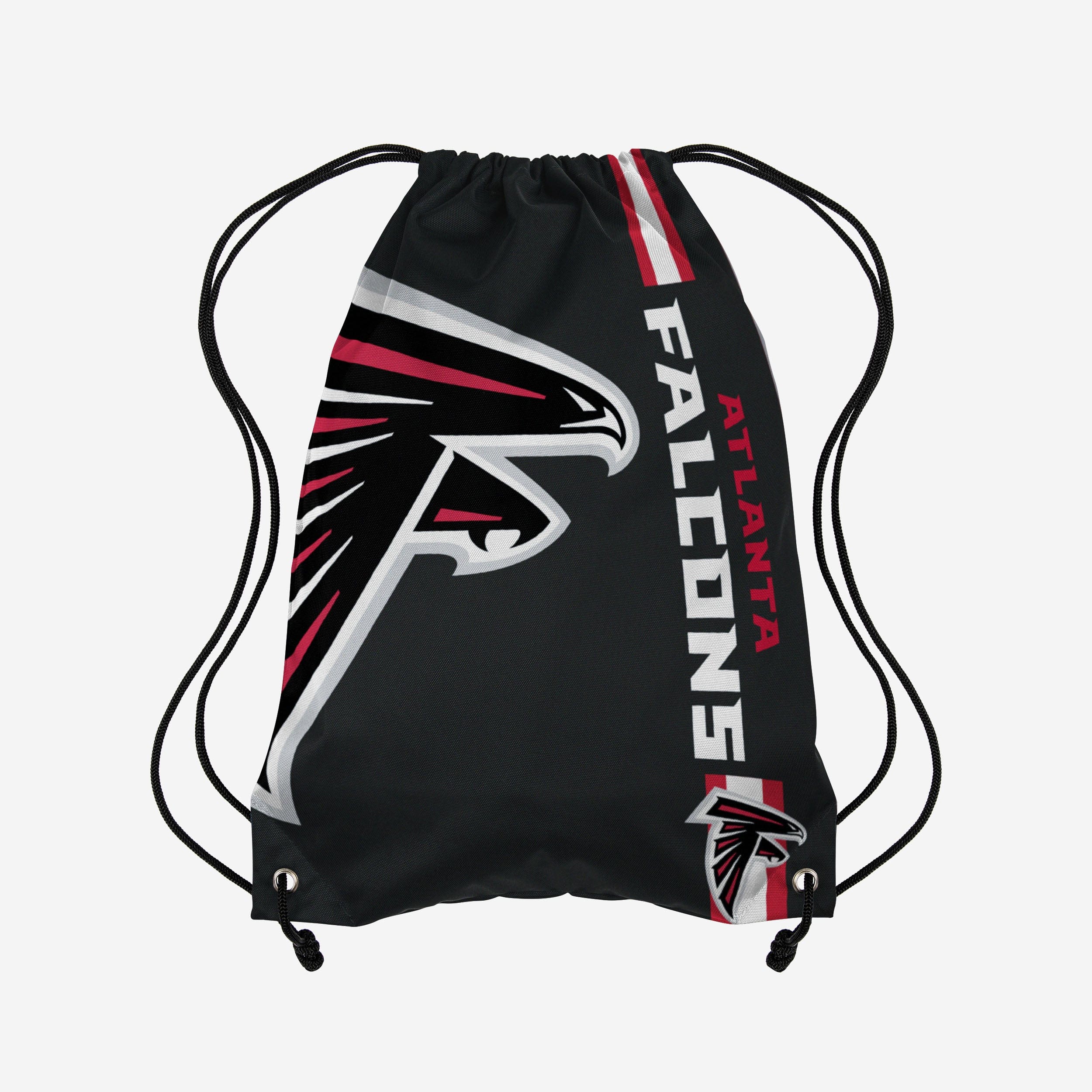 Atlanta Falcons Black Alternate Big Logo Drawstring Backpack - Show Your Team Pride!