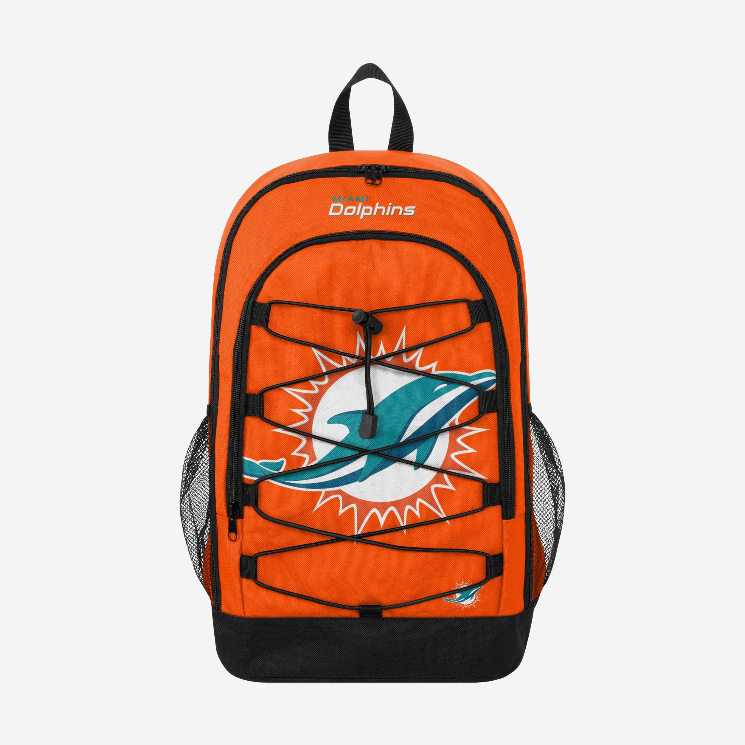 Miami Dolphins Big Logo Bungee Backpack - Your Ultimate Team Spirit Carrier