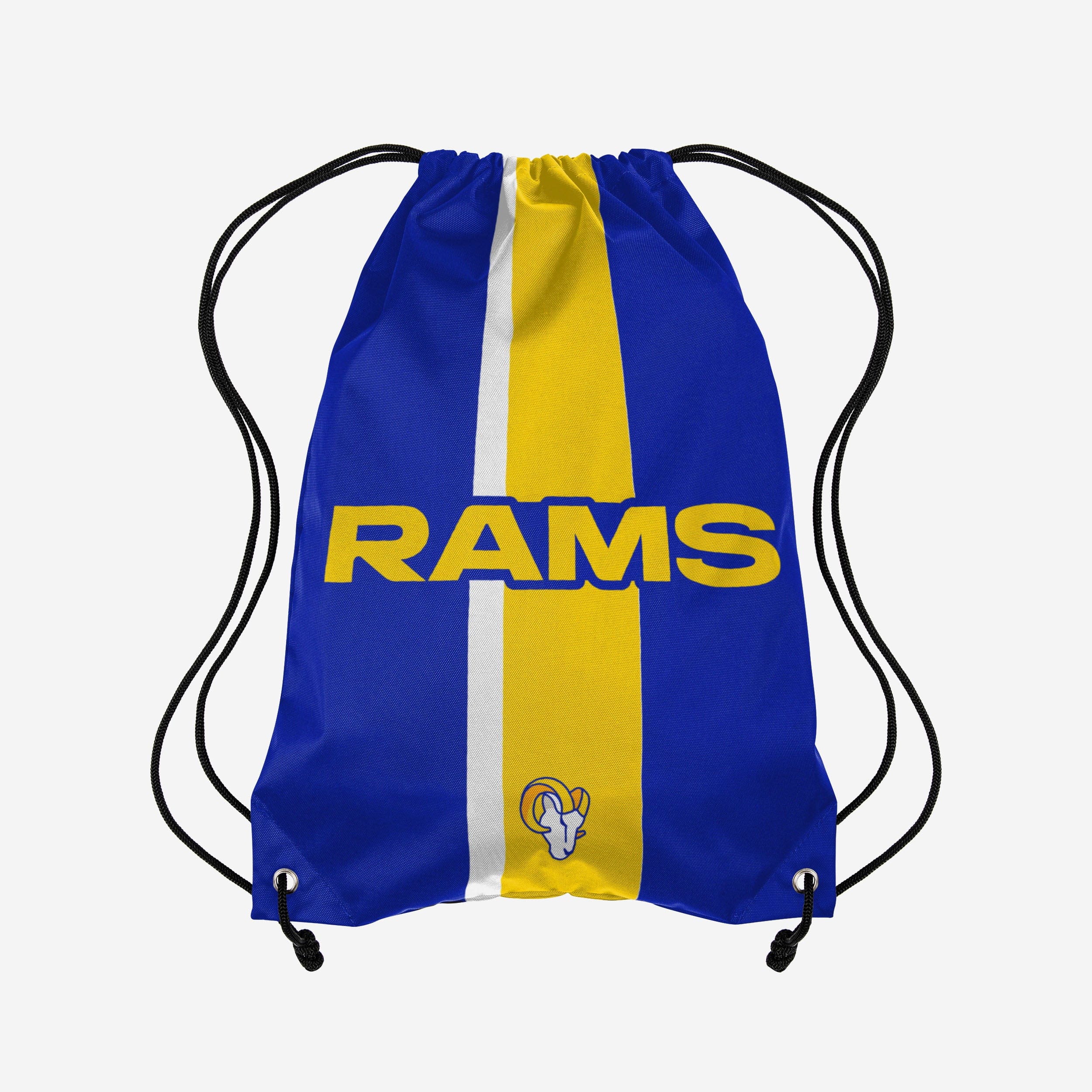 Los Angeles Rams Stripe Wordmark Drawstring Backpack - Show Your Team Spirit!
