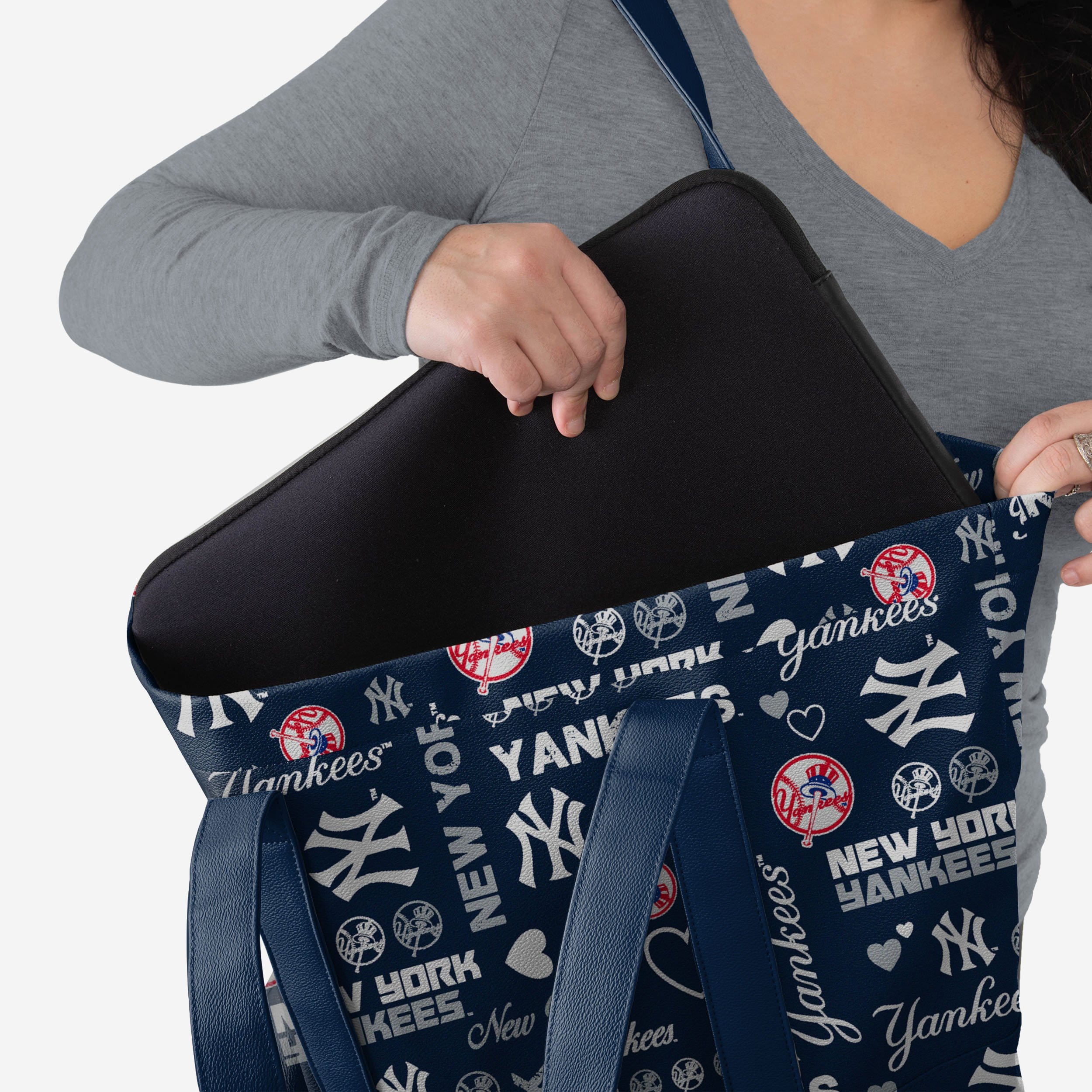 New York Yankees Logo Love Tote Bag - Show Your Fandom in Style!