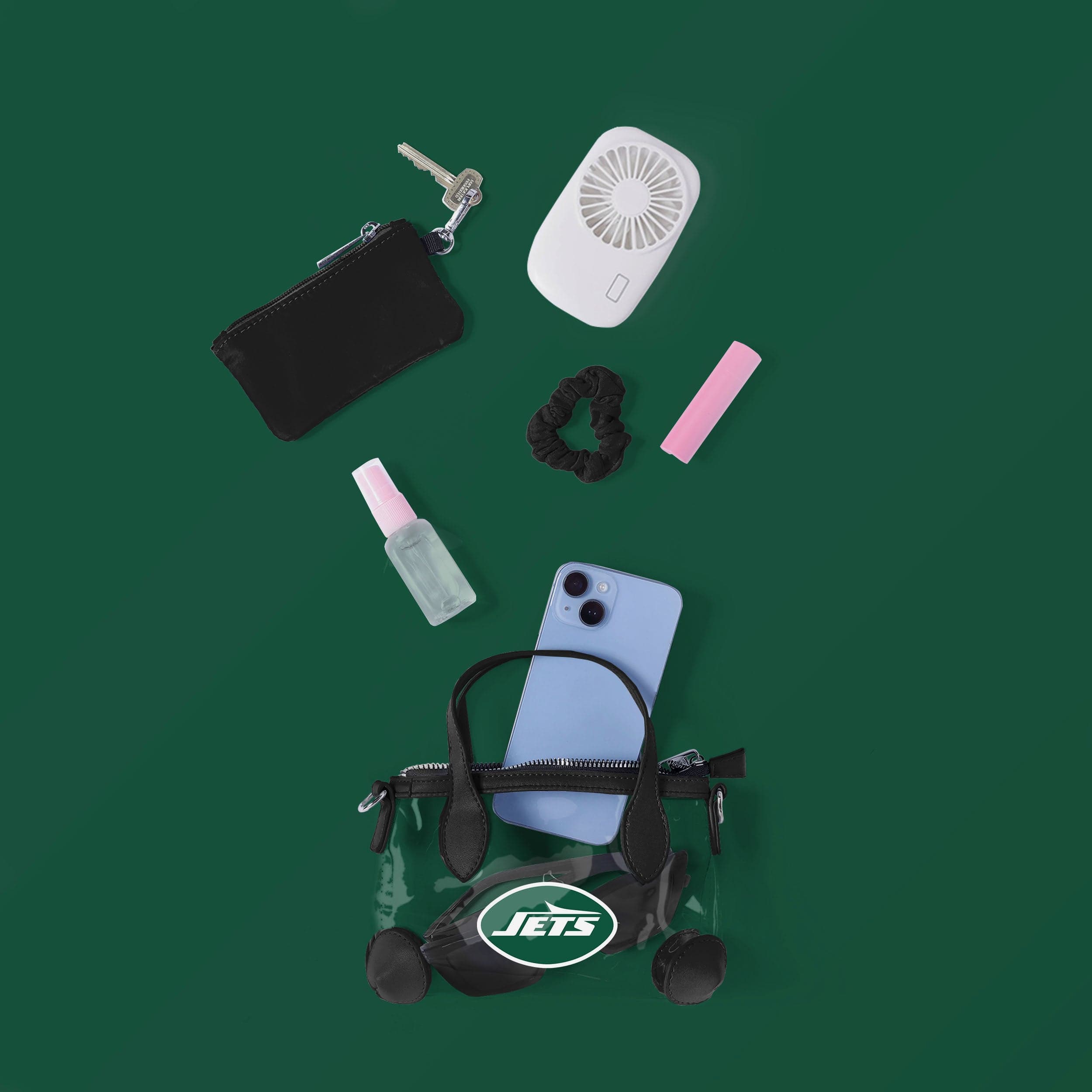 New York Jets Big Logo Clear Crossbody Mini Purse - Show Your Fandom!