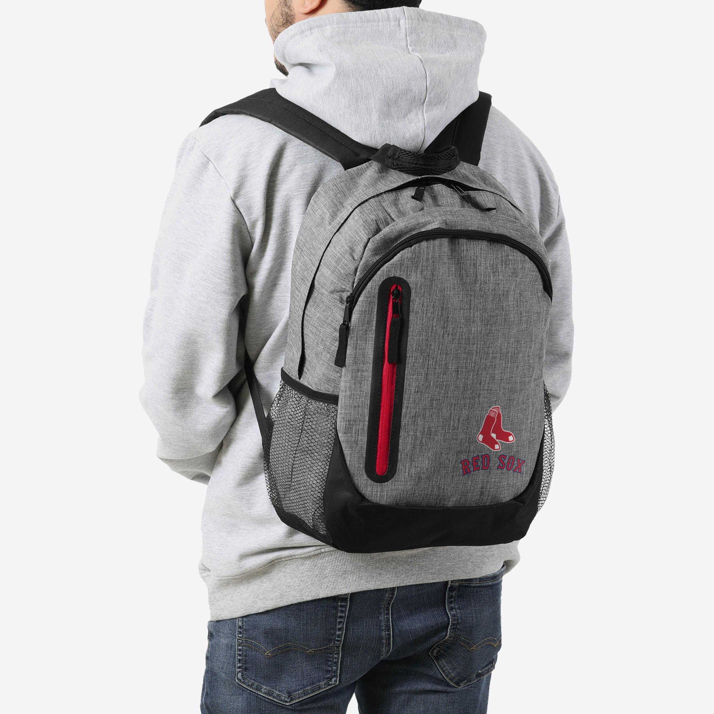 Boston Red Sox Heather Grey Bold Backpack - Show Your Team Spirit!