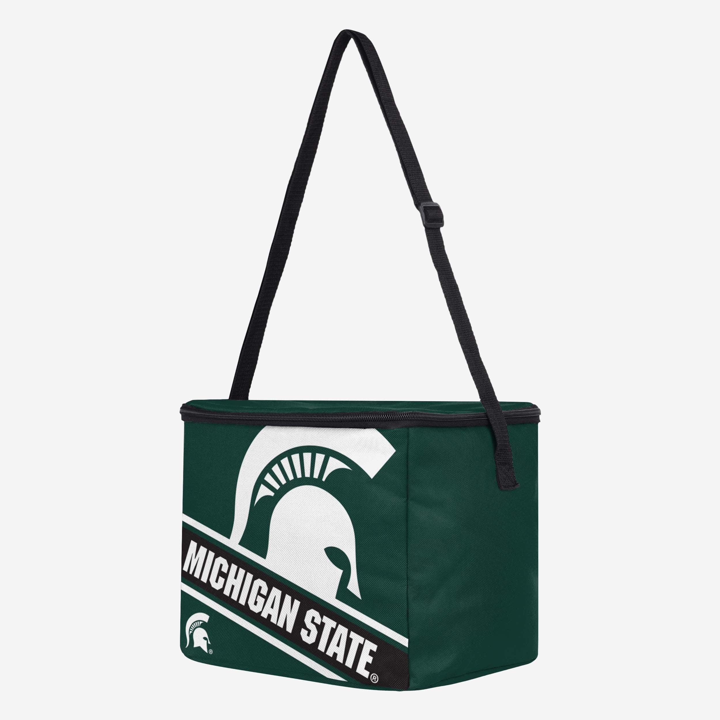Michigan State Spartans Big Logo Stripe 12 - Pack Cooler: Your Ultimate Team - Spirit Cooler