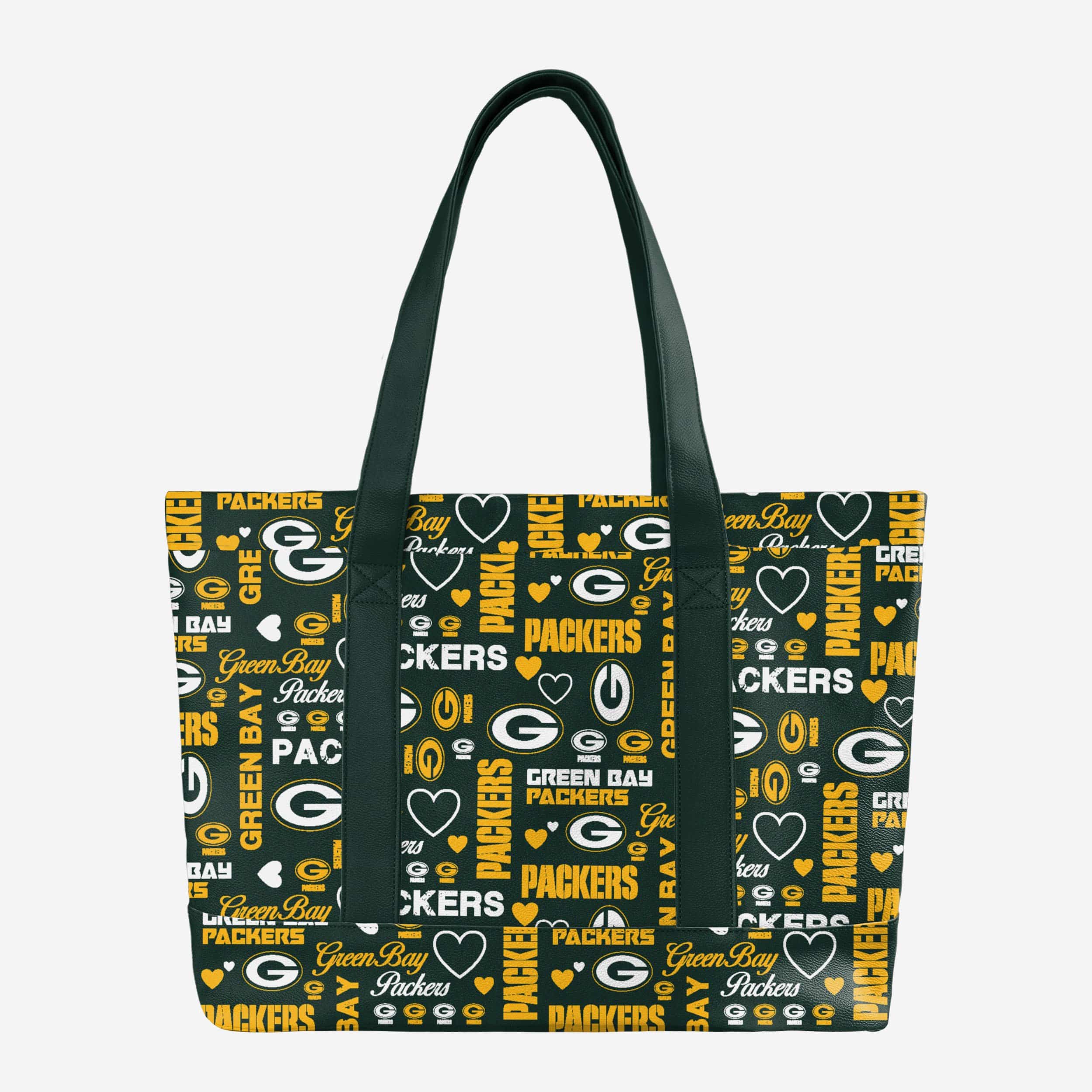 Green Bay Packers Logo Love Tote Bag - Show Your Fandom!