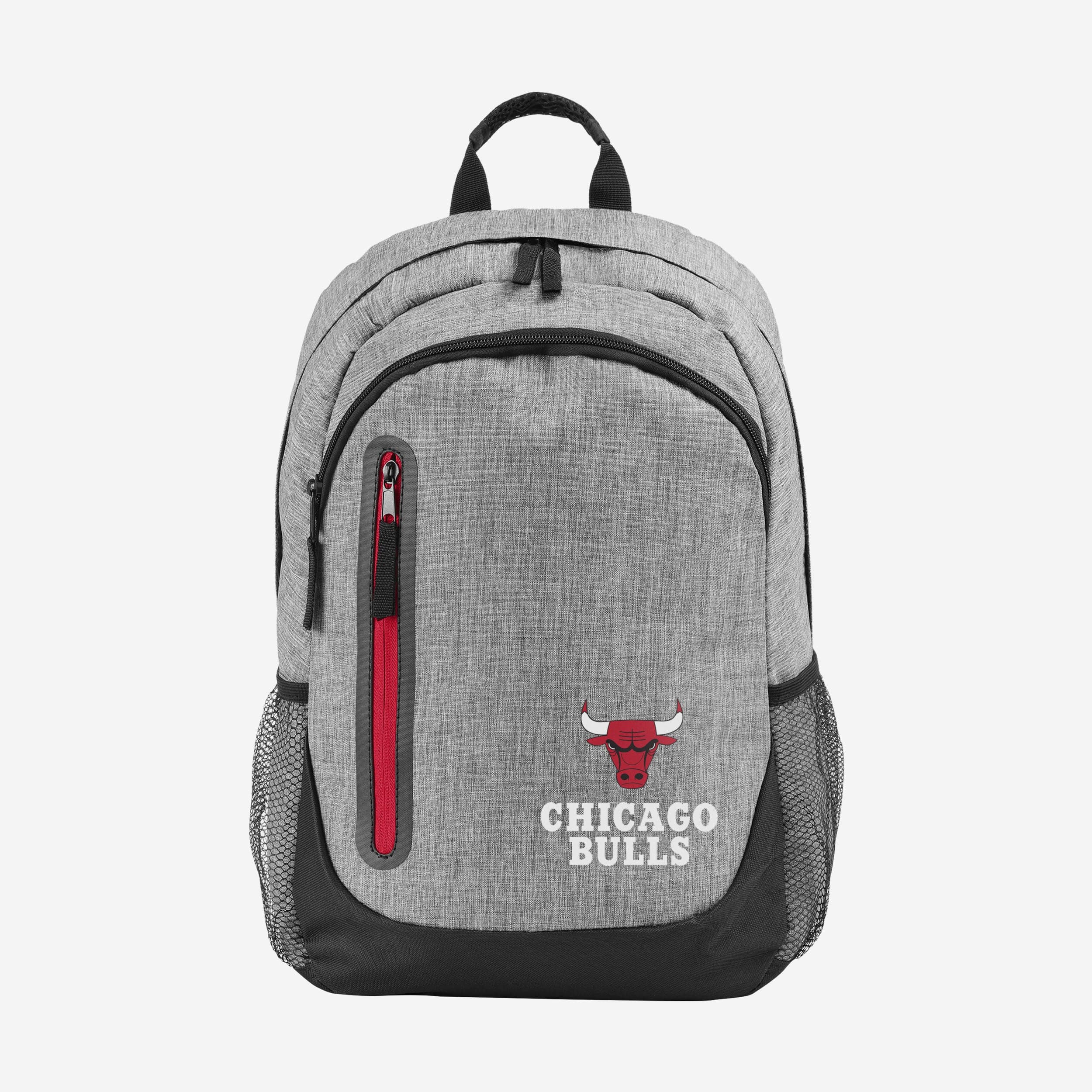 Chicago Bulls Bold Heather Grey Backpack - Show Your Team Spirit!