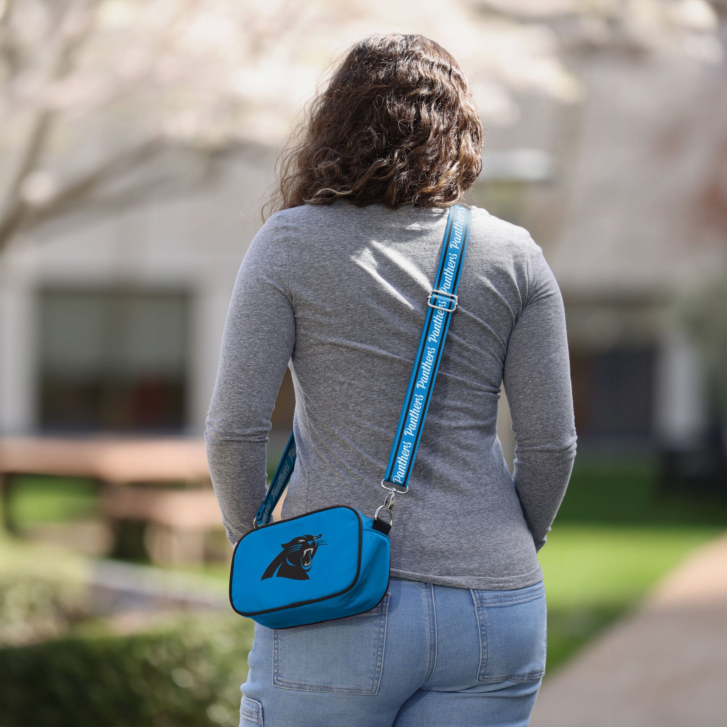 Carolina Panthers Team Logo Crossbody Bag - Show Your Team Spirit!