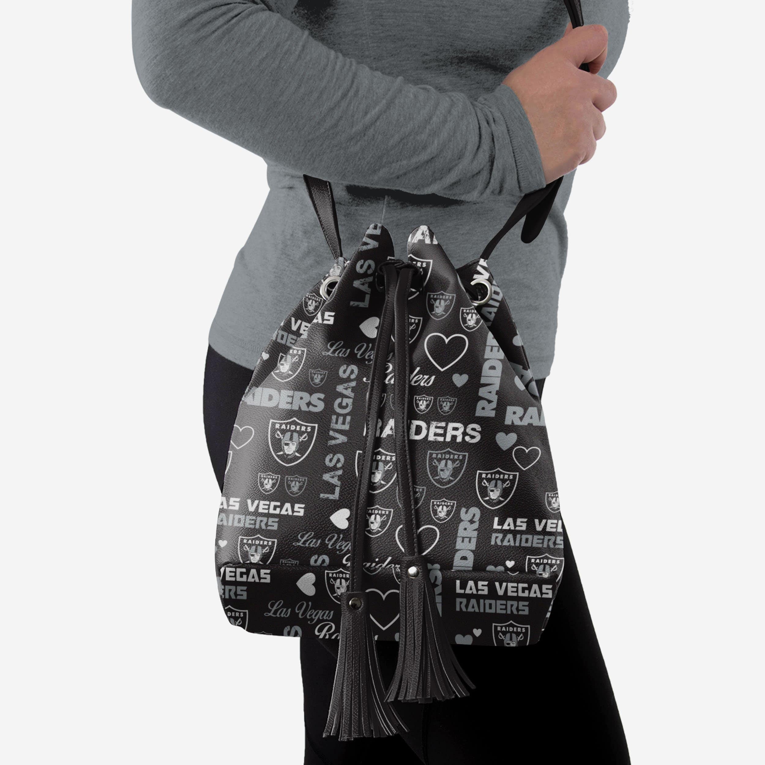 Passionate Las Vegas Raiders Logo Love Cinch Purse