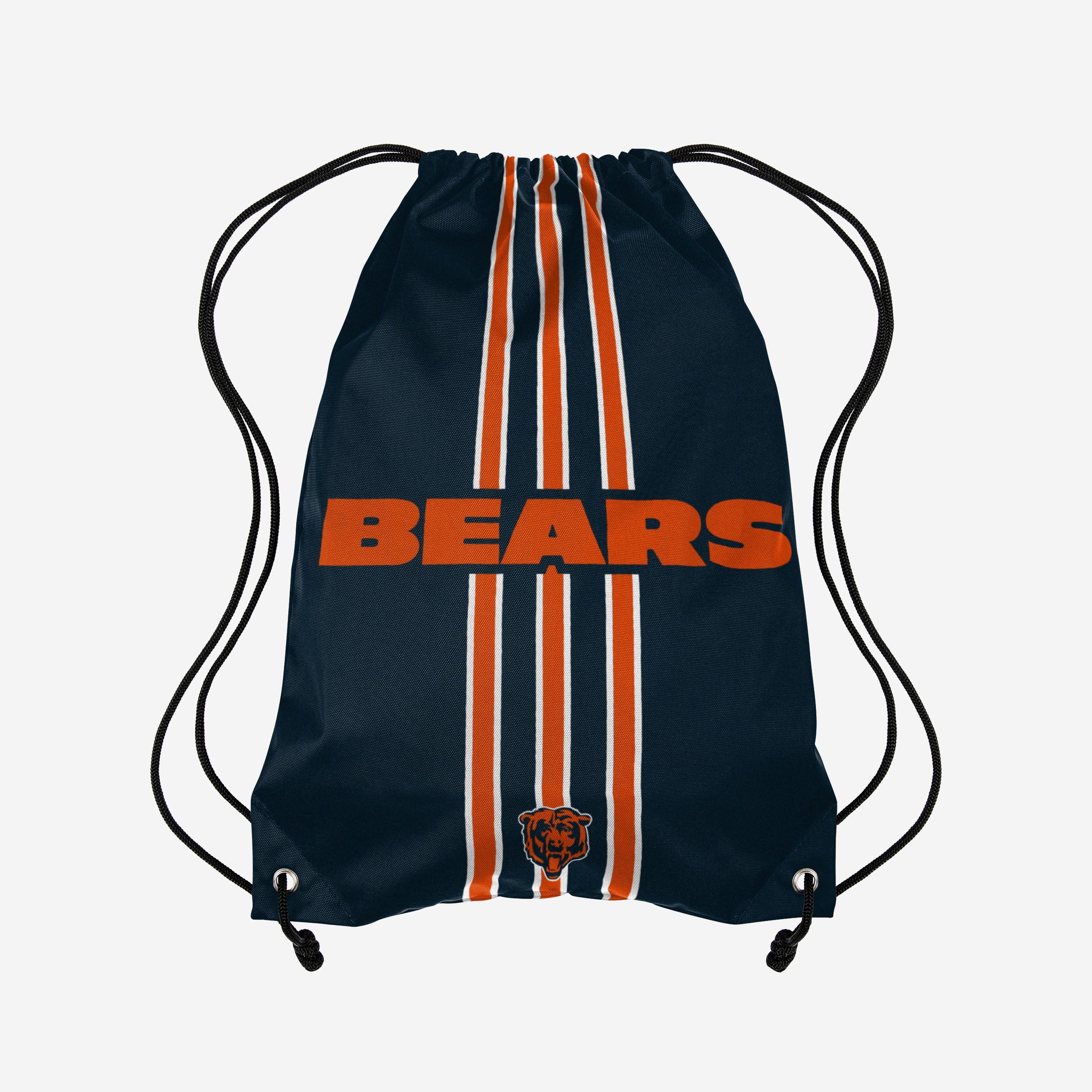 Get Hyped! Chicago Bears Team Stripe Wordmark Drawstring Backpack