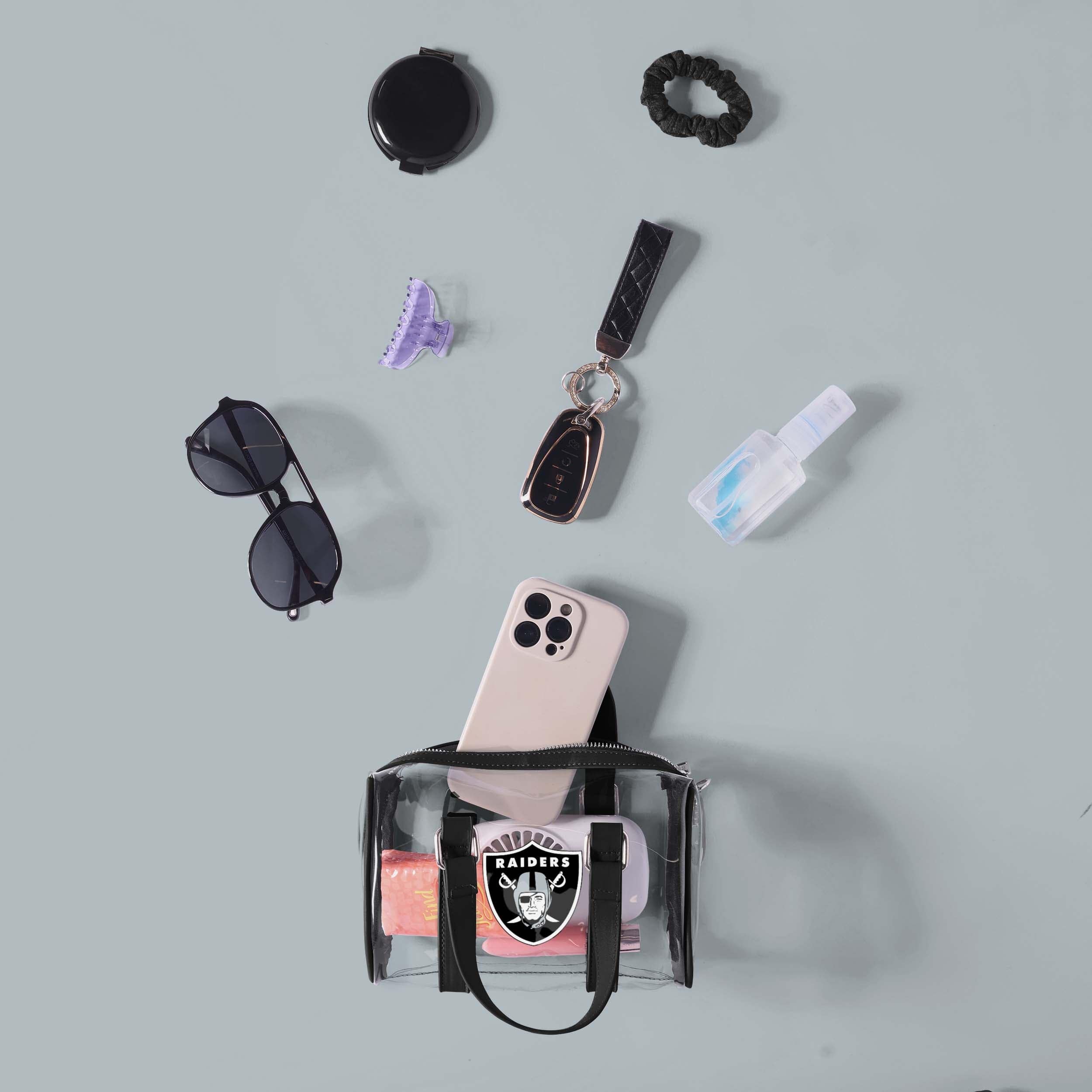 Las Vegas Raiders Stunning Clear Barrel Bag