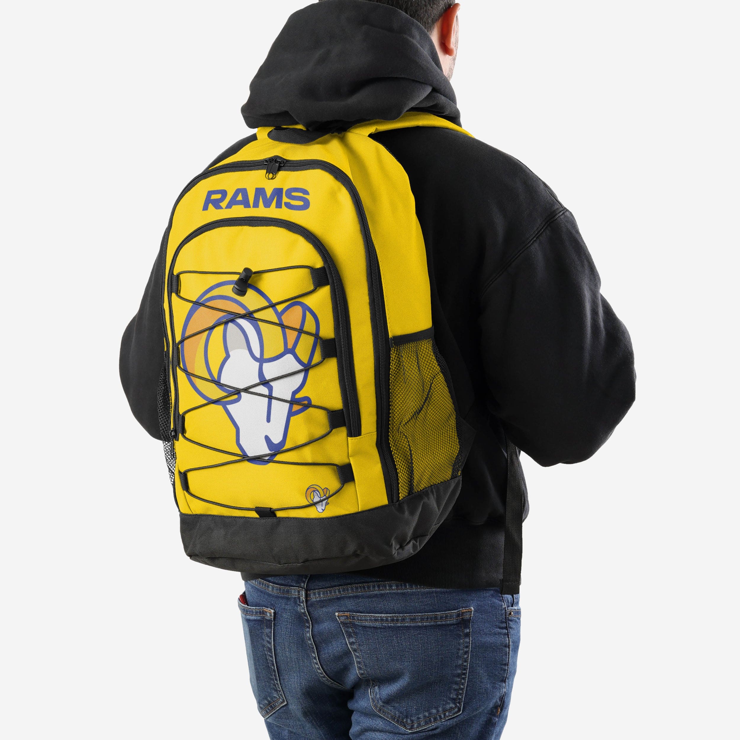 Los Angeles Rams Big Logo Bungee Backpack - Your Ultimate Team Spirit Gear
