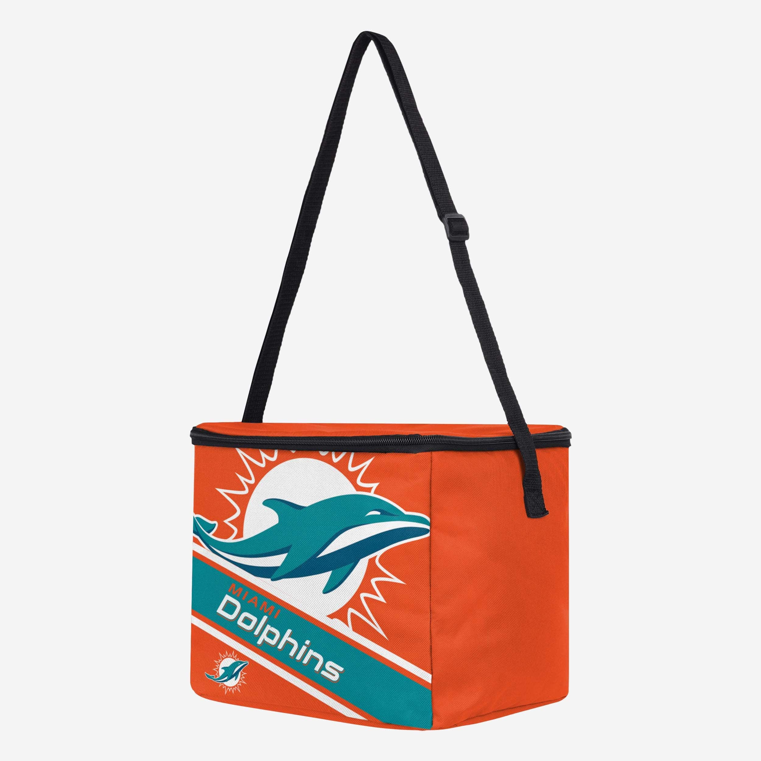 Miami Dolphins Big Logo Stripe 12-Pack Cooler: Your Ultimate Team Spirit Cooler