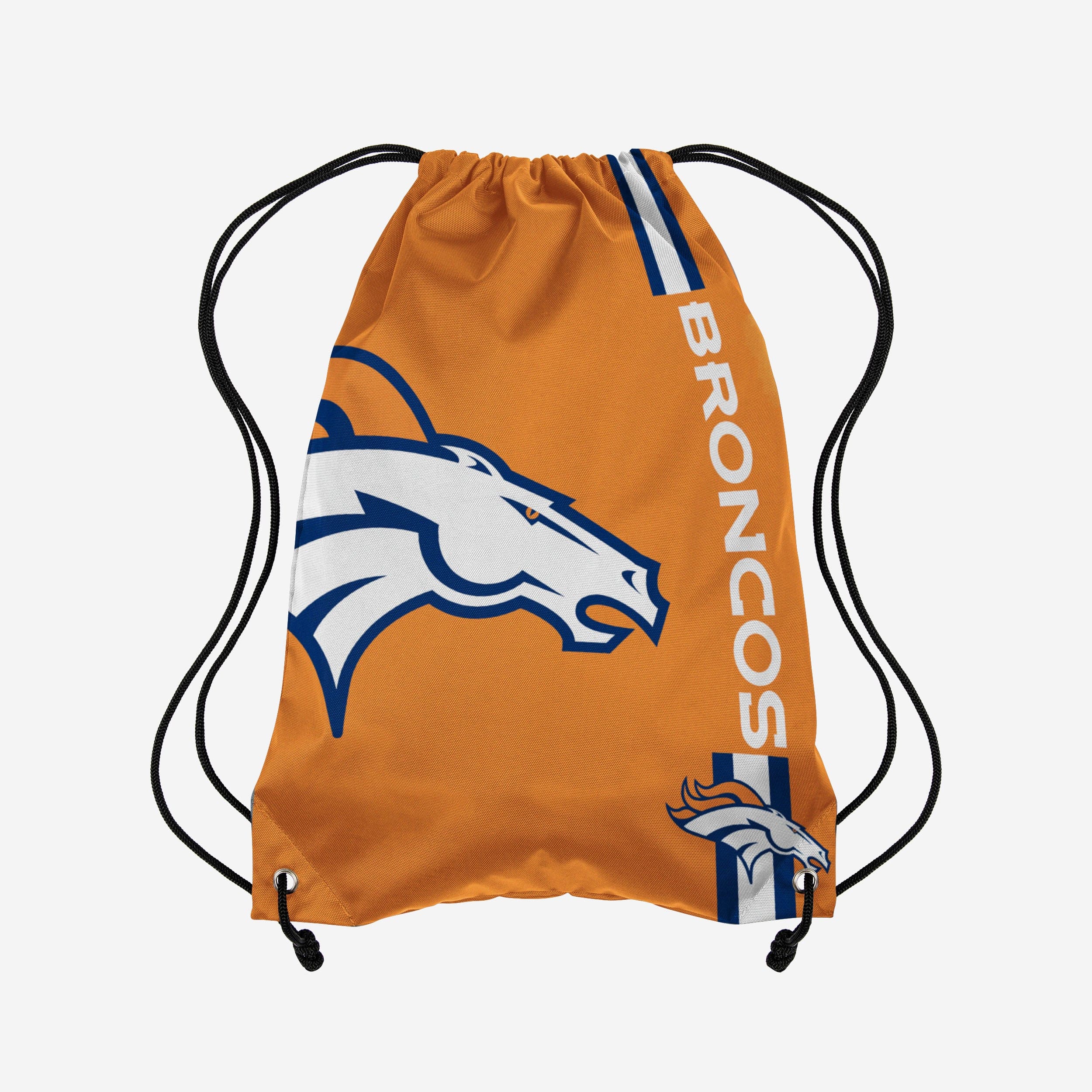 Denver Broncos Orange Alternate Big Logo Drawstring Backpack: Show Your Team Pride!