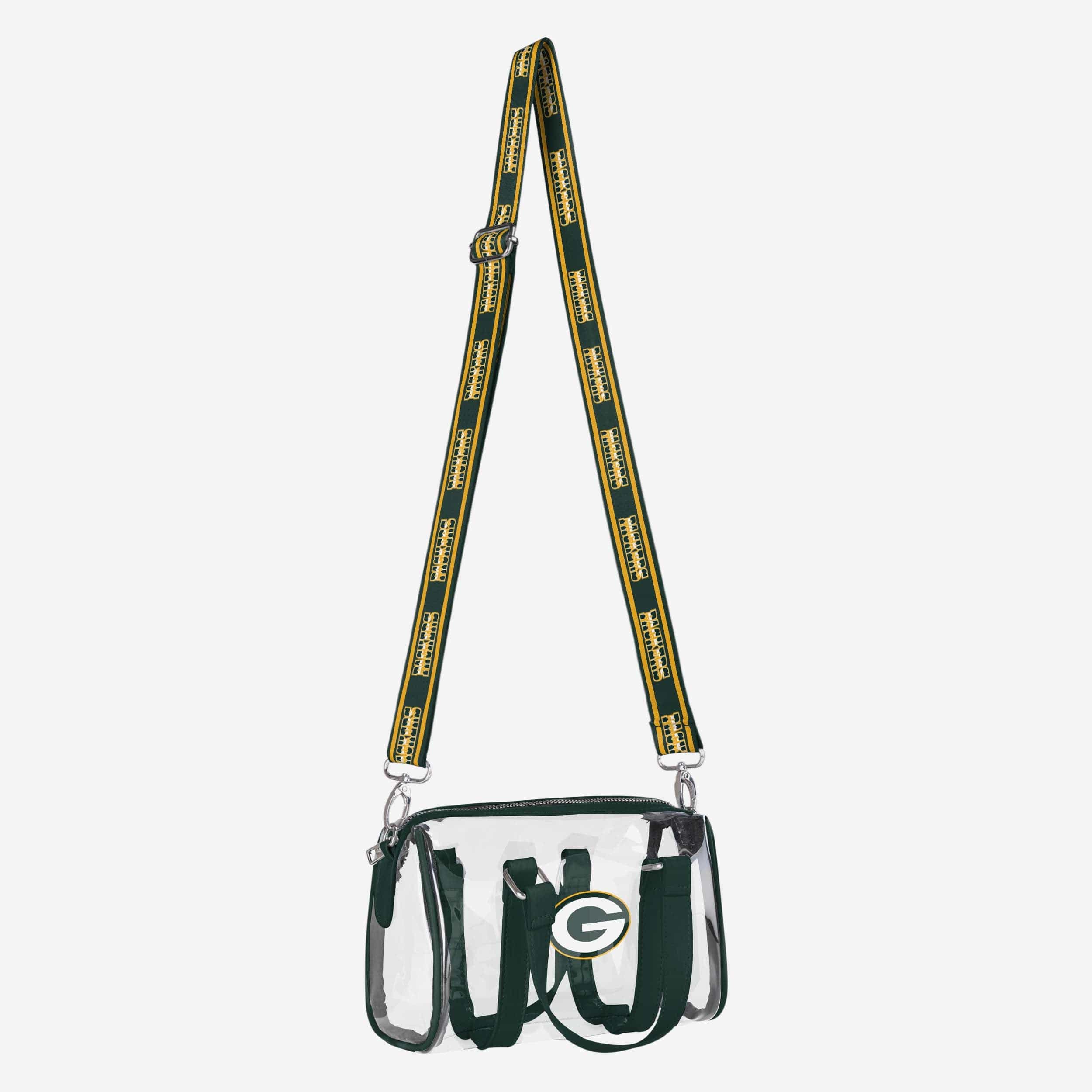 Green Bay Packers Super-Cool Clear Barrel Bag