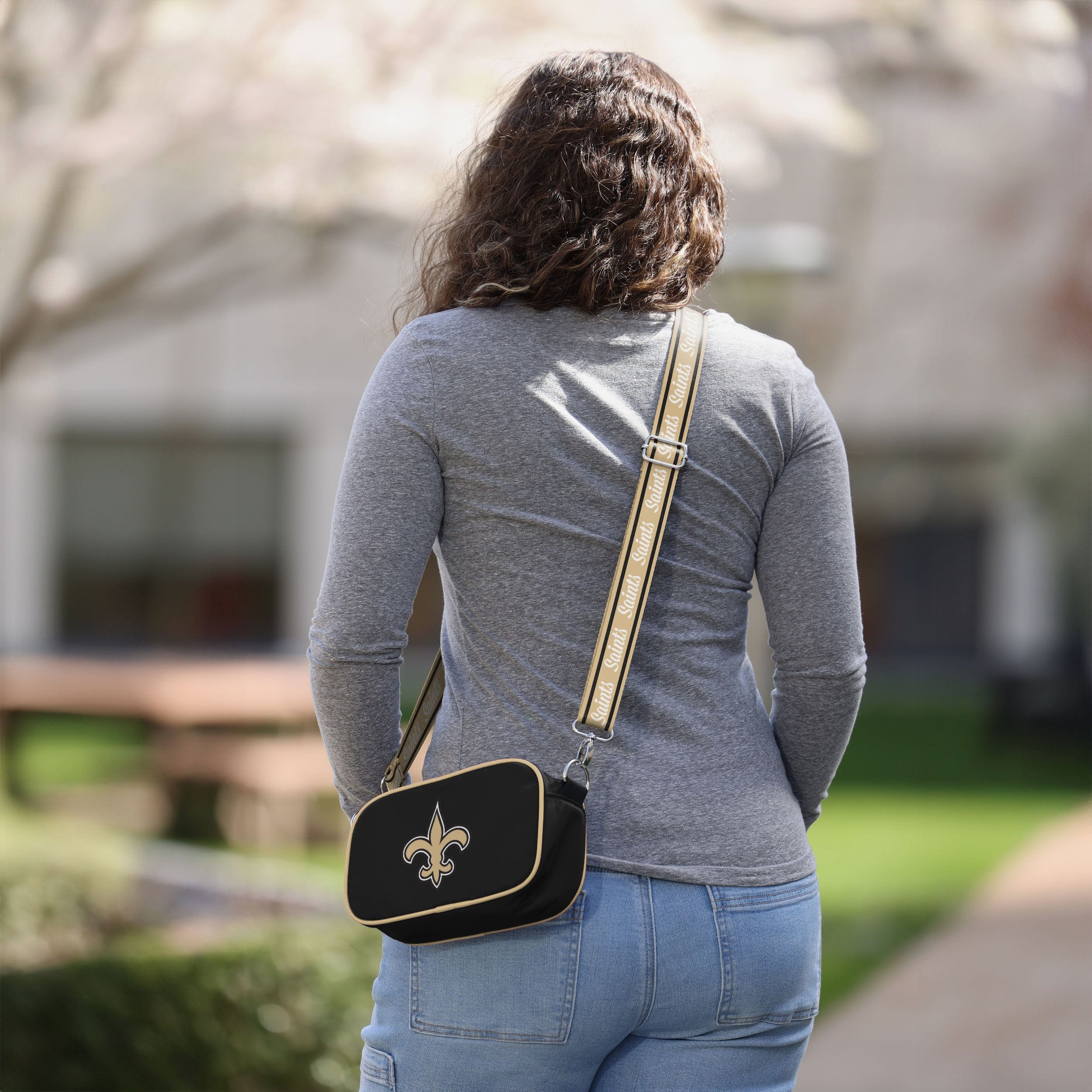 New Orleans Saints Team Logo Crossbody Bag - Show Your Team Spirit!