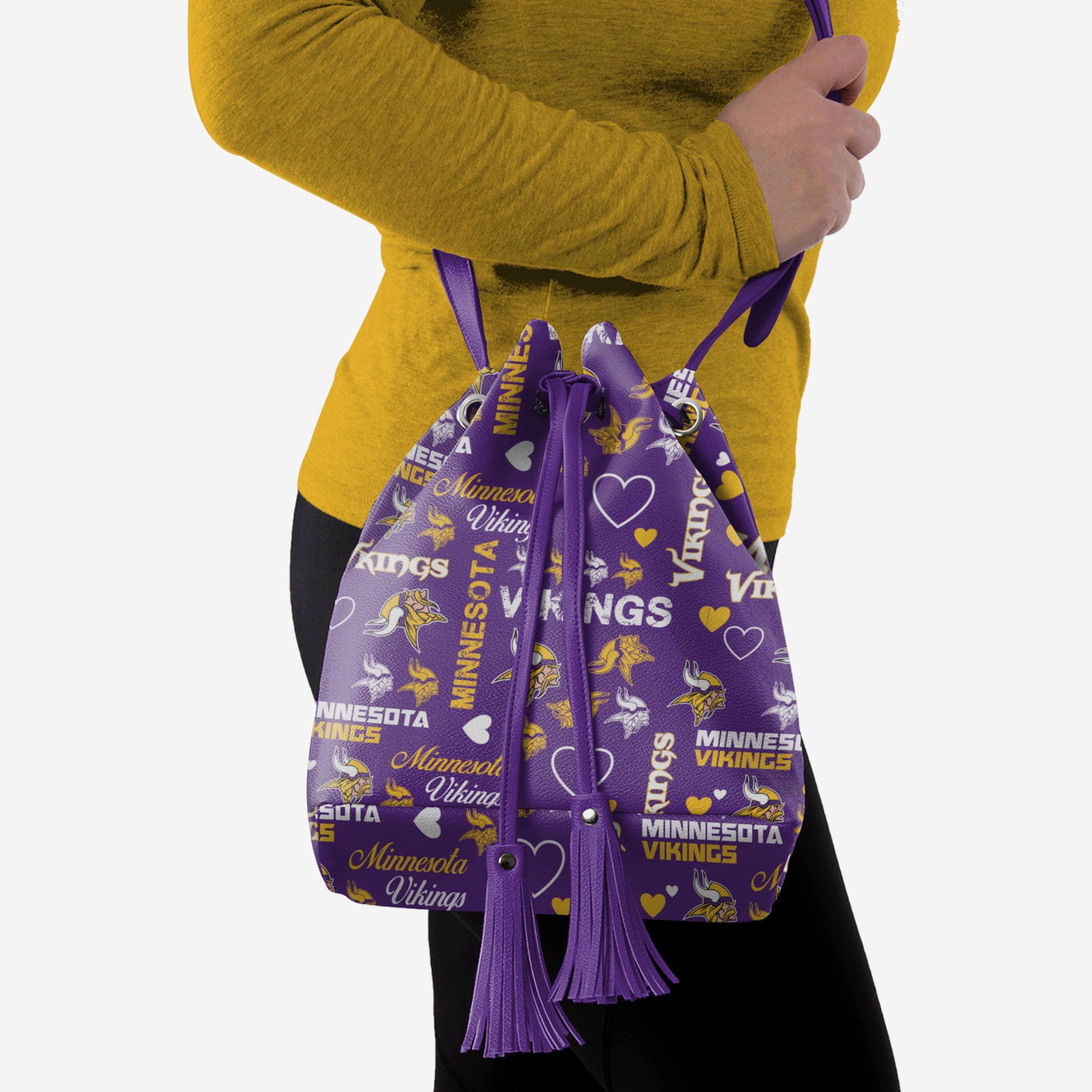 Passionate Minnesota Vikings Logo Love Cinch Purse