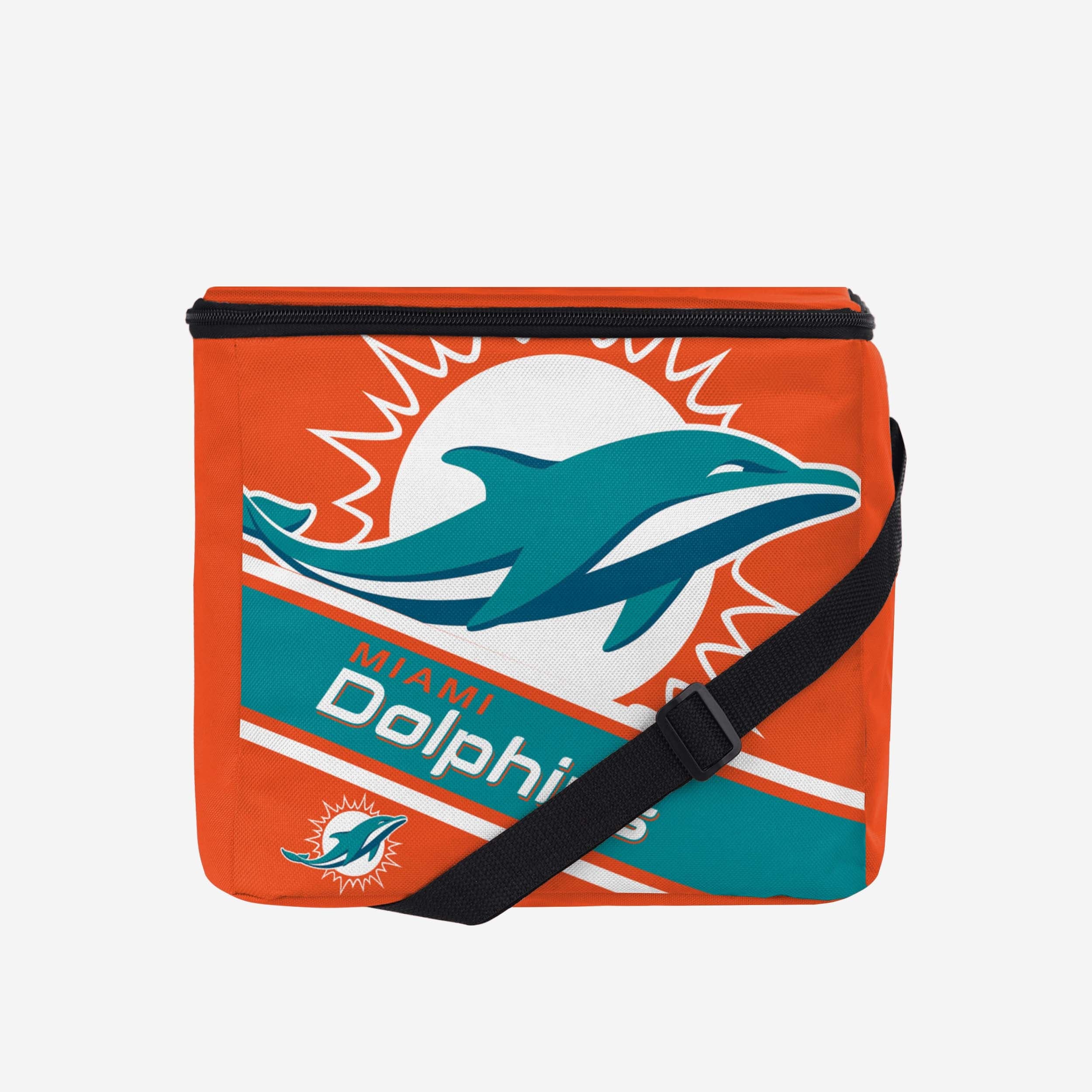 Miami Dolphins Big Logo Stripe 12-Pack Cooler: Your Ultimate Team Spirit Cooler