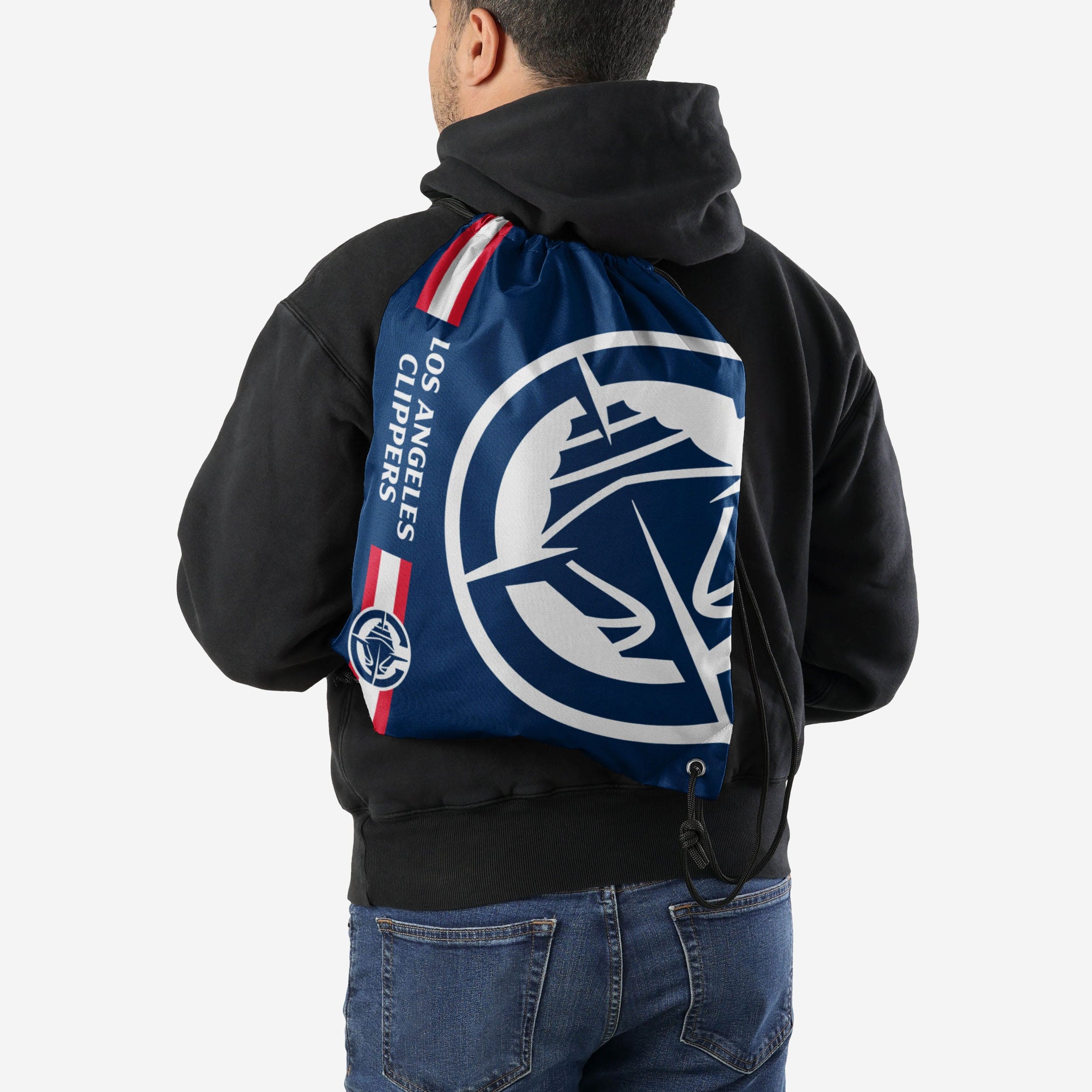 Los Angeles Clippers Big Logo Drawstring Backpack - Show Your Team Spirit!