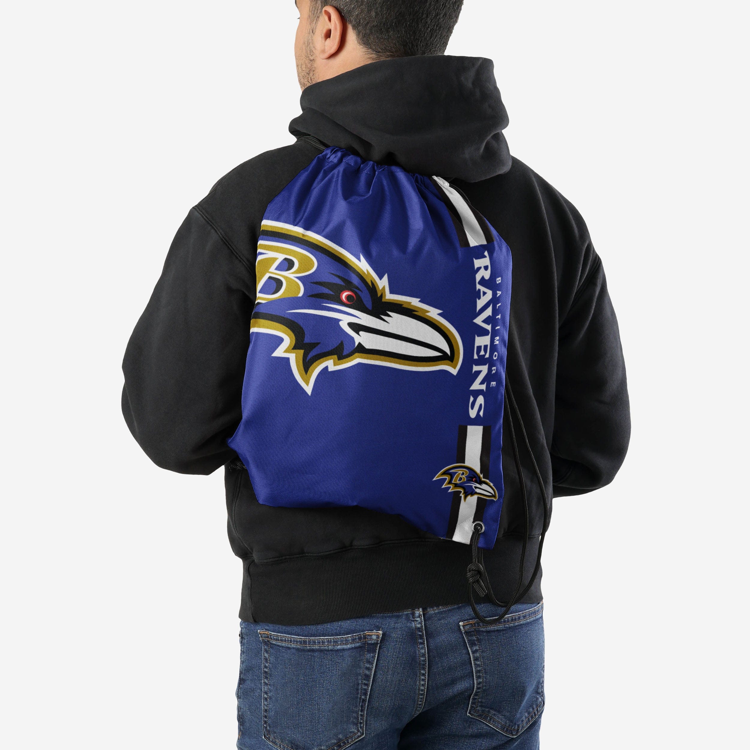 Baltimore Ravens Big Logo Drawstring Backpack - Show Your Team Pride!