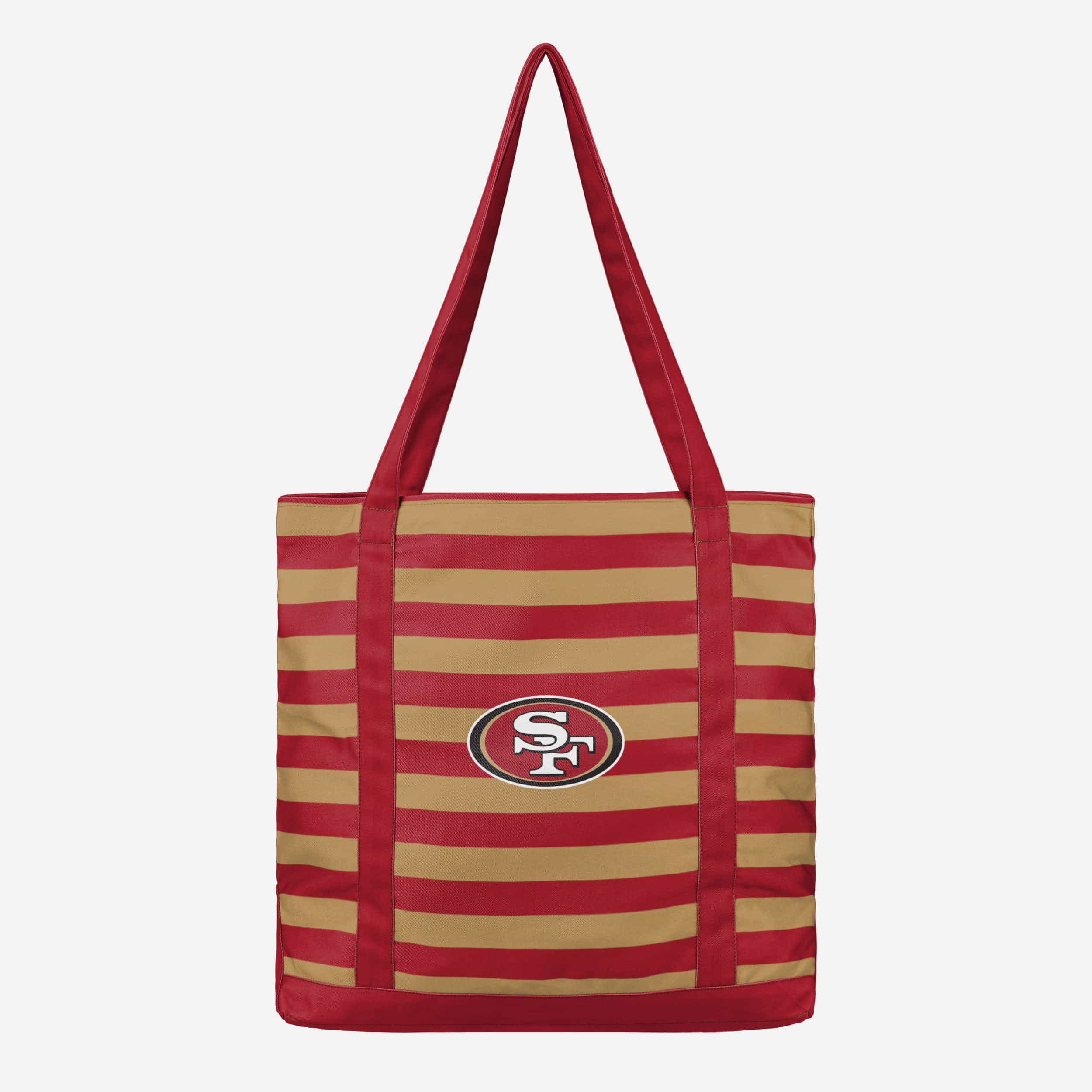 San Francisco 49ers Stylish Team Stripe Canvas Tote Bag